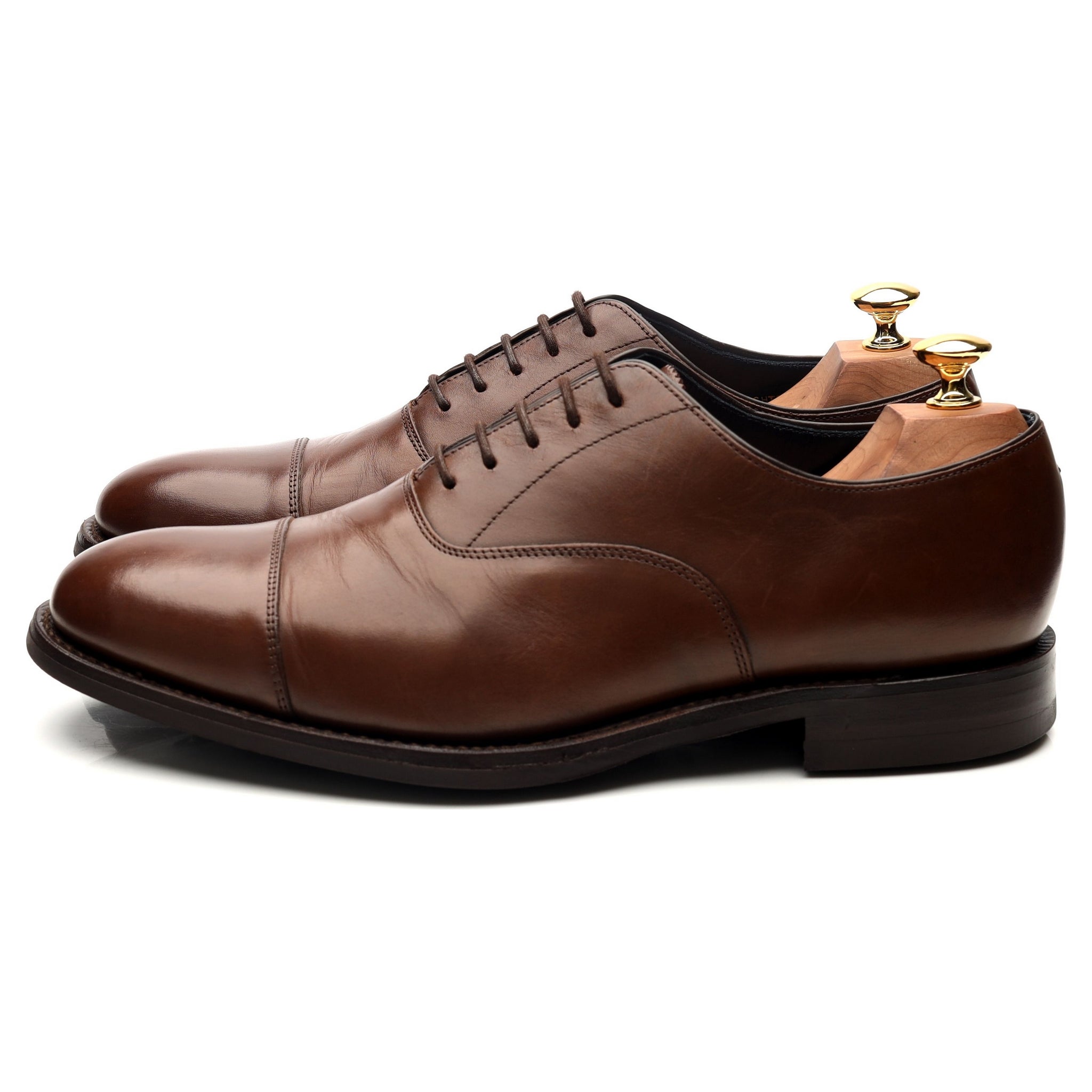 Knightsbridge' Brown Leather Oxford UK 9.5 G - Abbot's Shoes