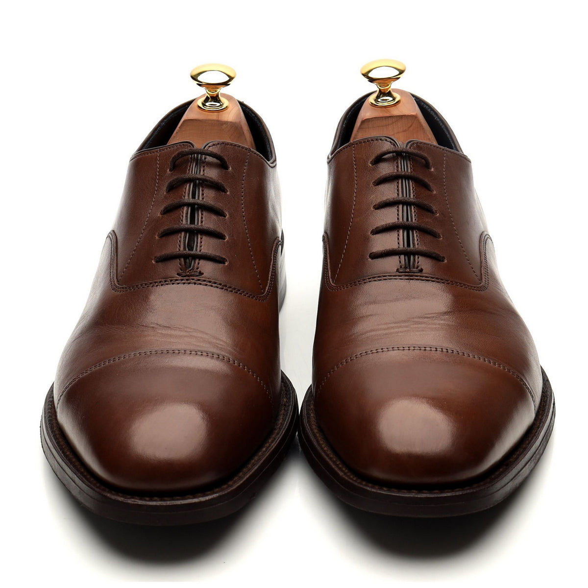 &#39;Knightsbridge&#39; Brown Leather Oxford UK 9.5 G