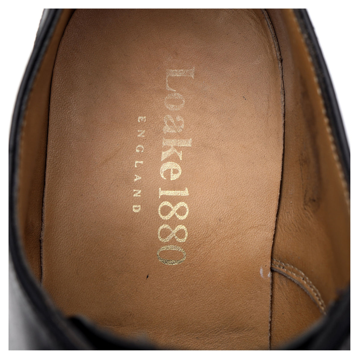 1880 &#39;Stamford&#39; Black Leather Derby UK 7.5 F