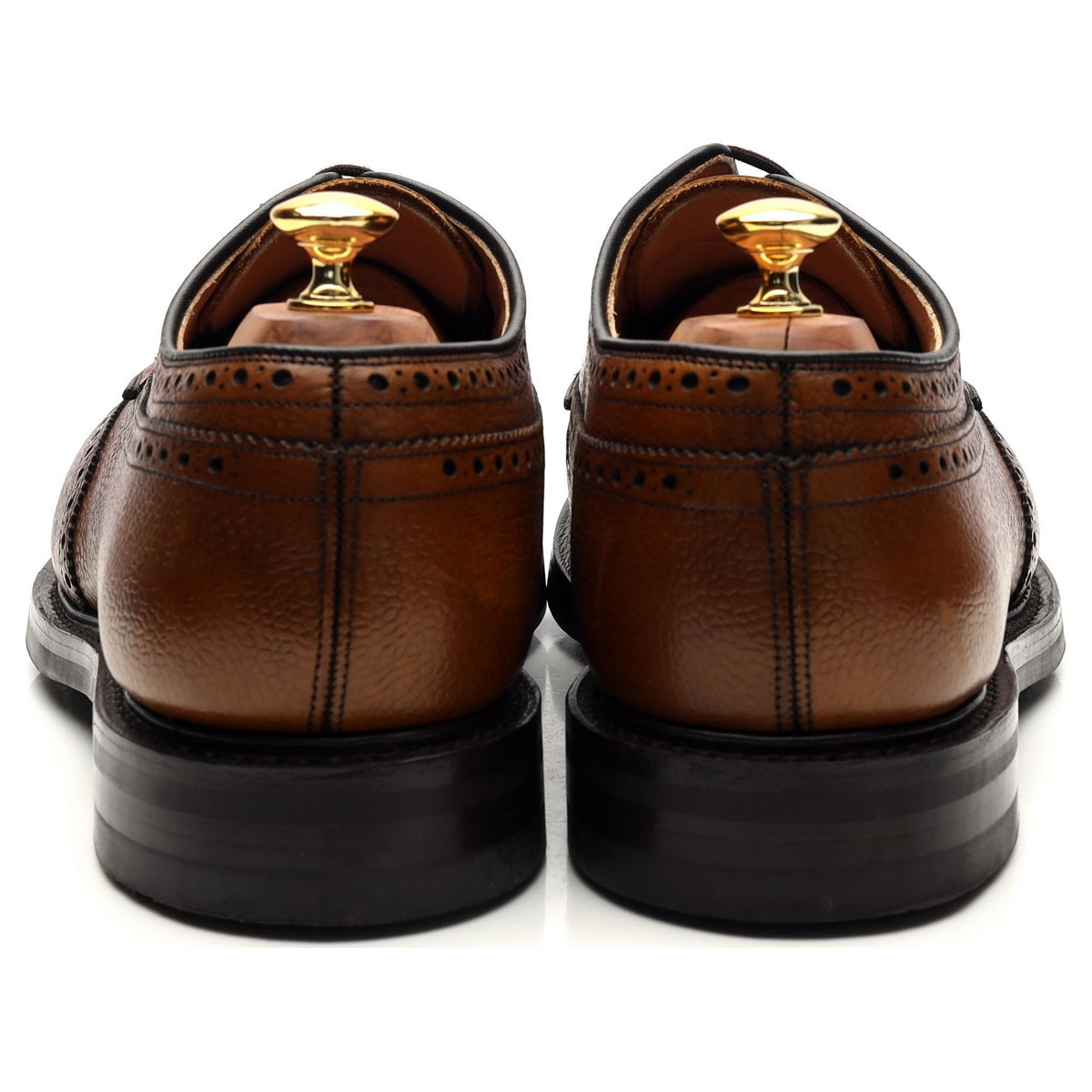 &#39;Grafton&#39; Tan Brown Leather Derby Brogues UK 11 G