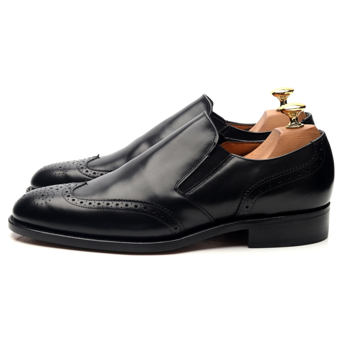 Shipton &amp; Heneage &#39;Vienna&#39; Black Leather Slip On Loafers UK 6.5