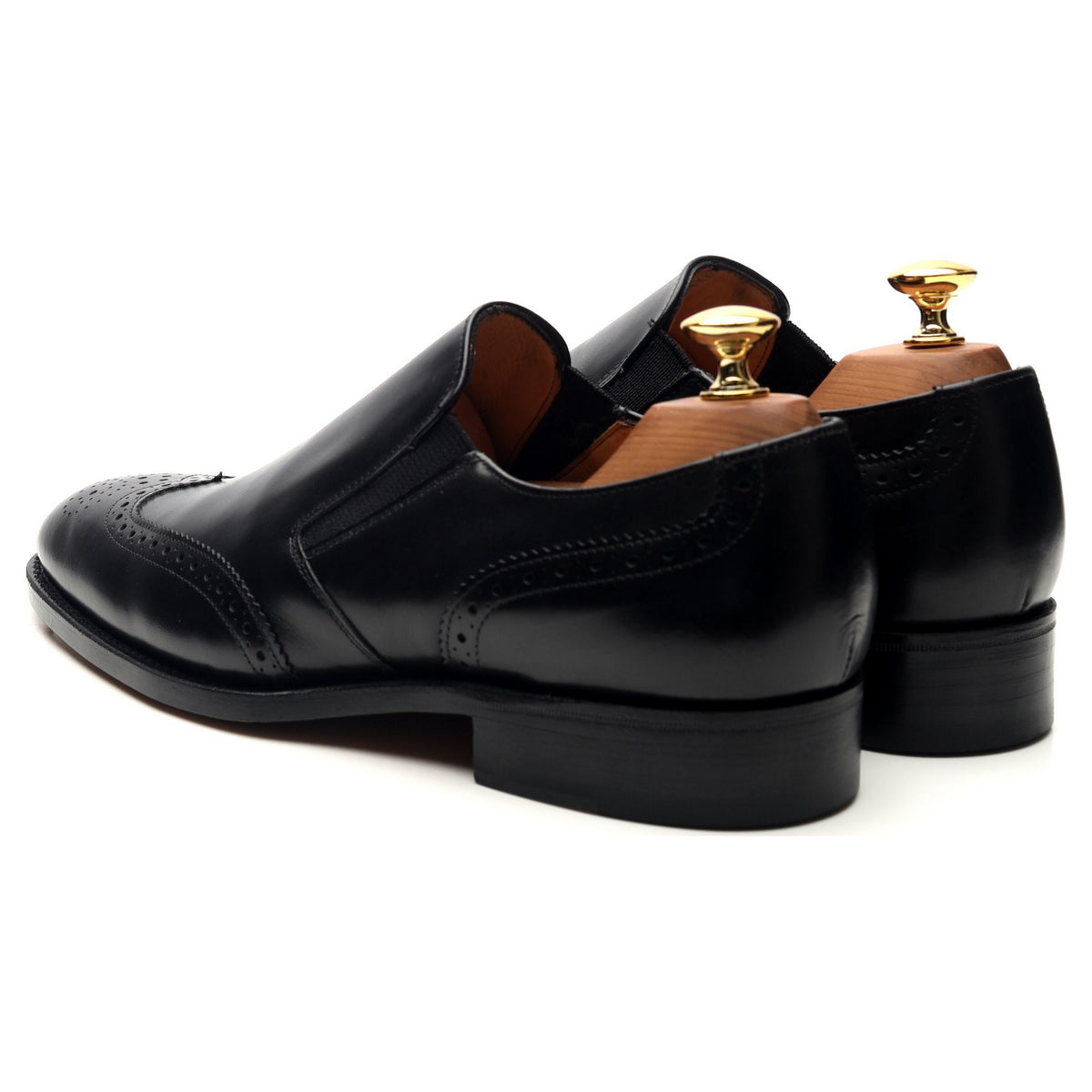 Shipton &amp; Heneage &#39;Vienna&#39; Black Leather Slip On Loafers UK 6.5