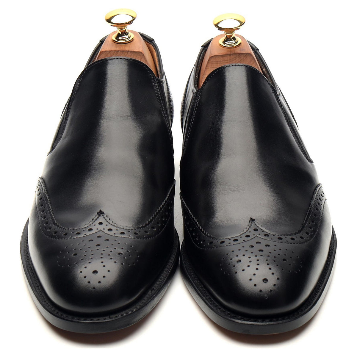 Shipton &amp; Heneage &#39;Vienna&#39; Black Leather Slip On Loafers UK 6.5