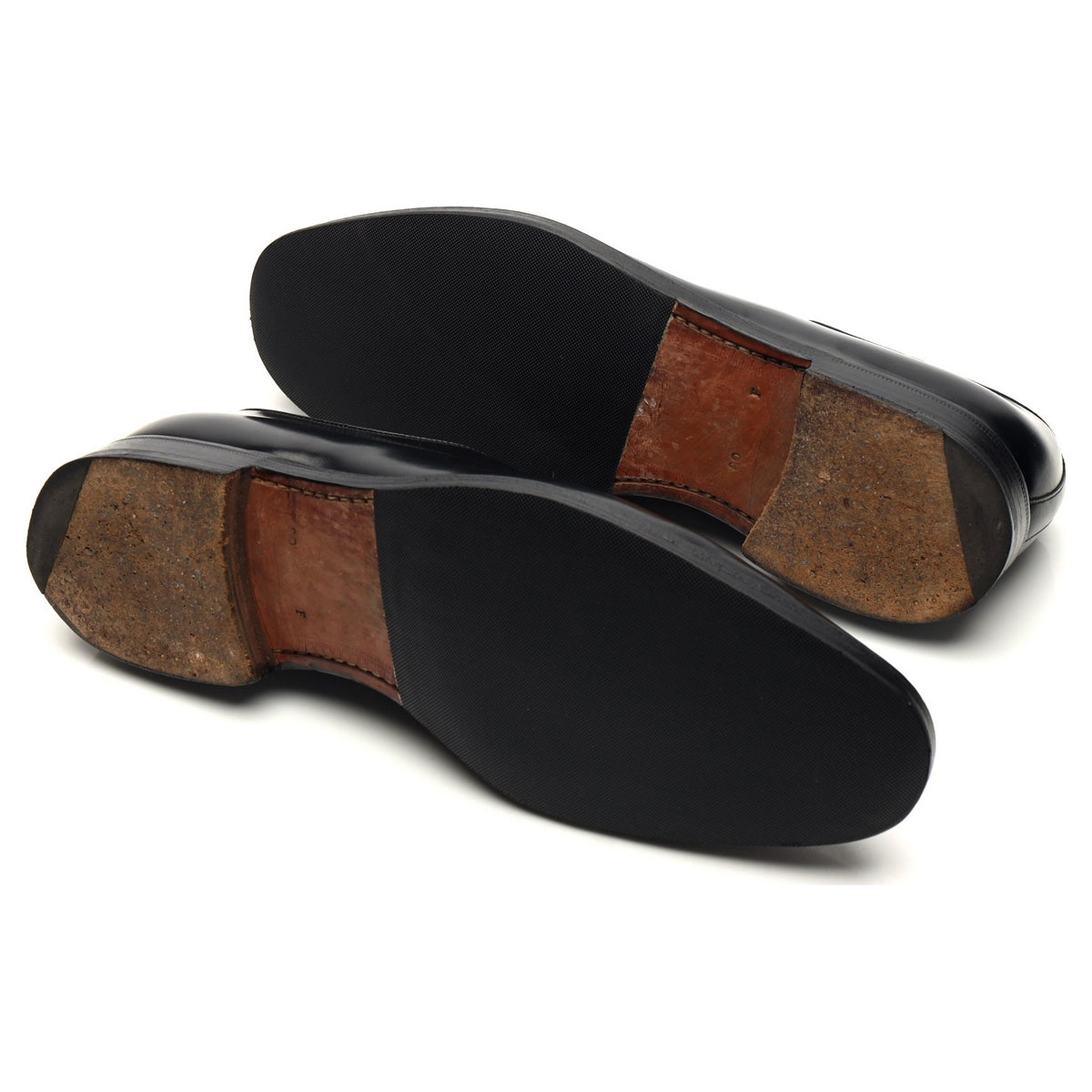 &#39;Bern&#39; Black Leather Derby UK 8 F