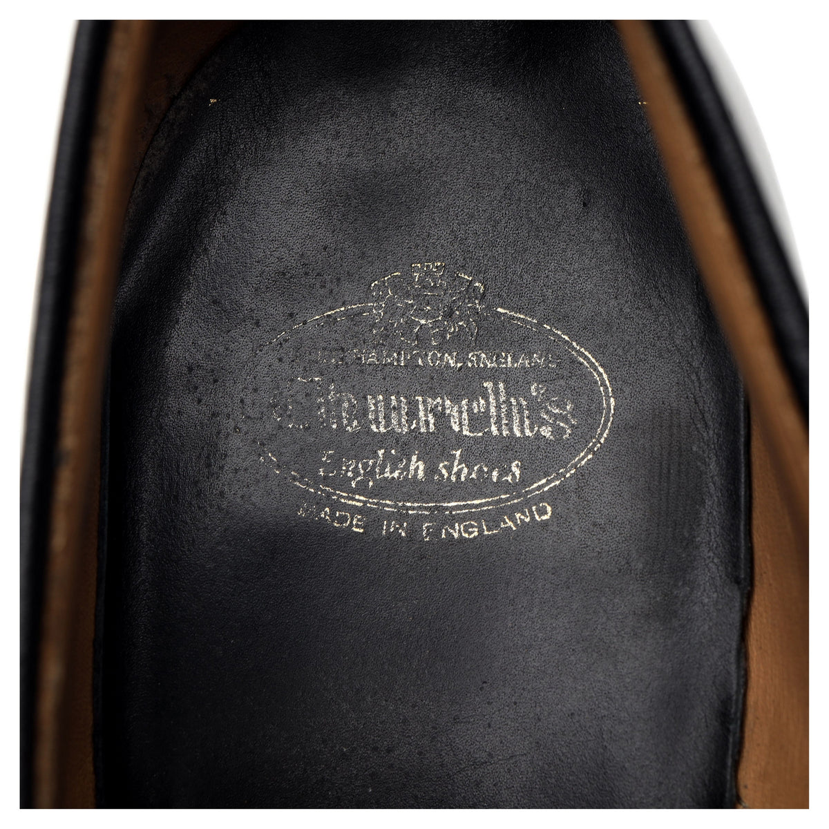 &#39;Bern&#39; Black Leather Derby UK 8 F