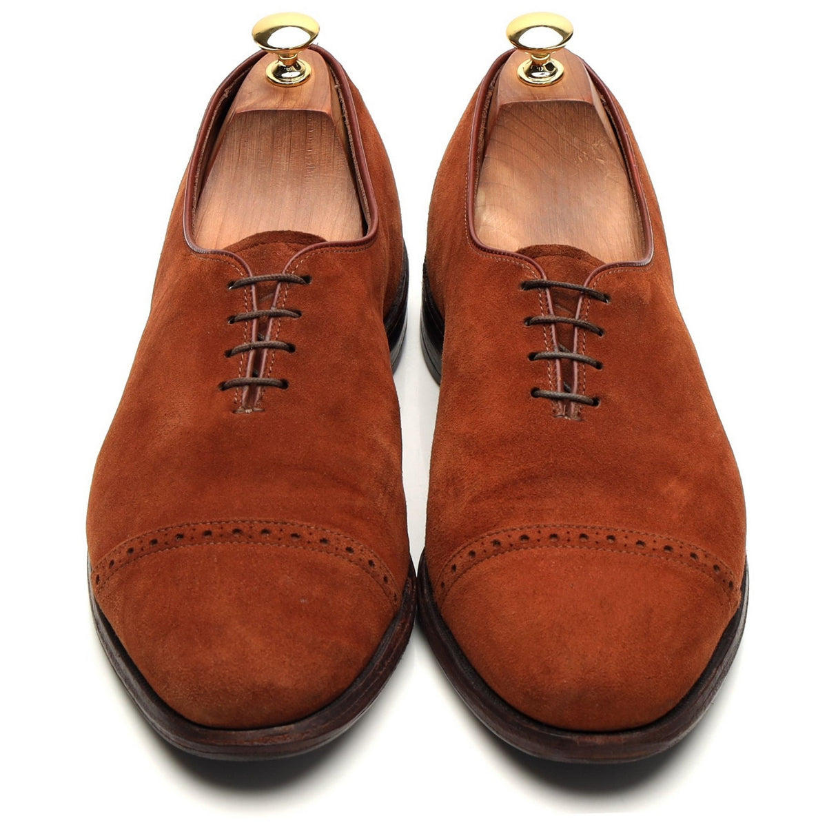 &#39;Ashton&#39; Snuff Brown Suede Oxford UK 9 US 10 D