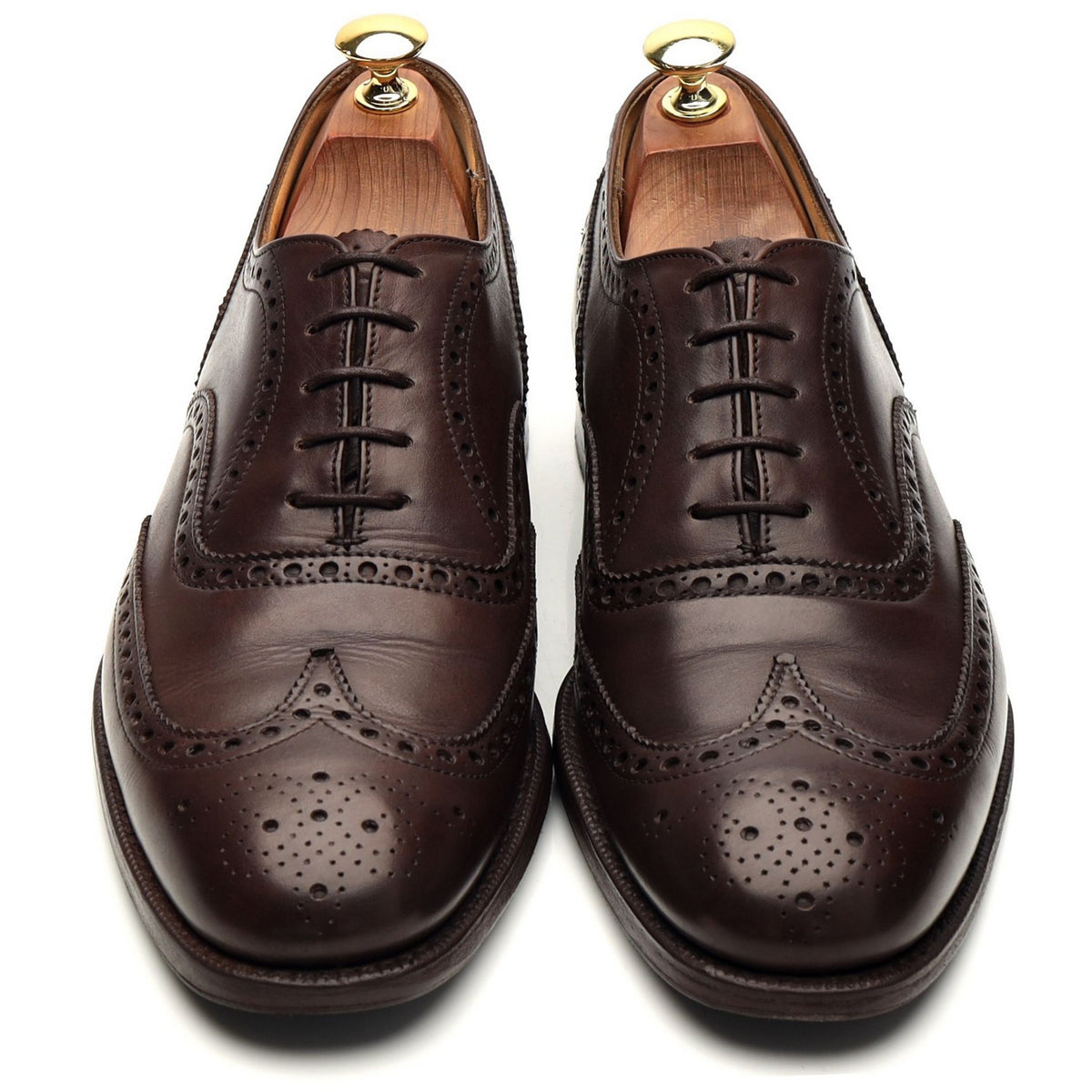 &#39;Chetwynd&#39; Brown Leather Oxford Brogues UK 8 F