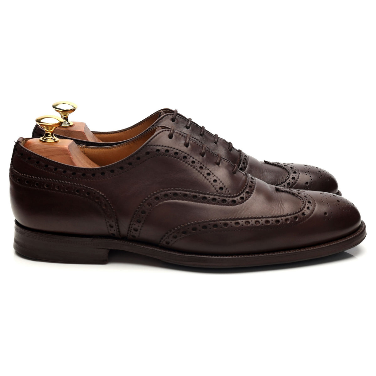 &#39;Chetwynd&#39; Brown Leather Oxford Brogues UK 8 F