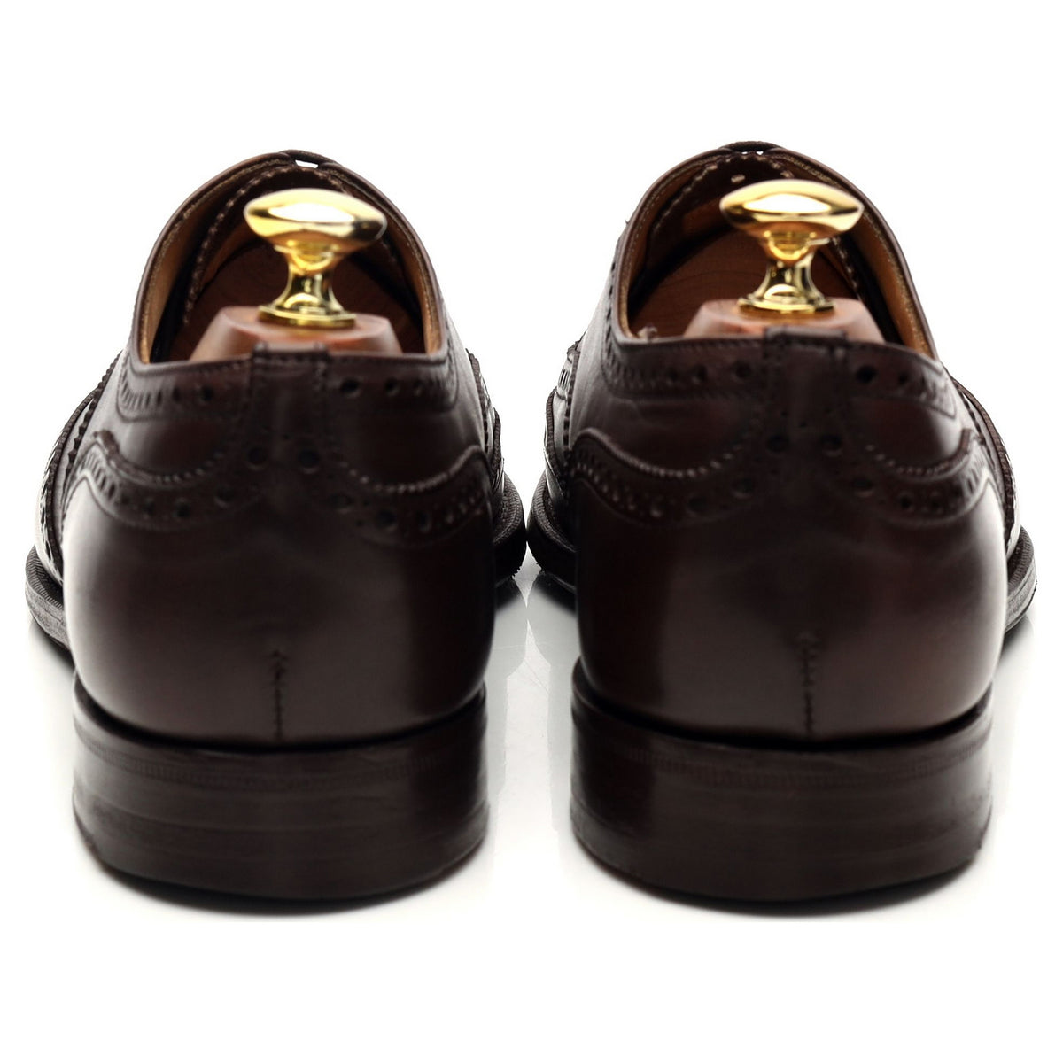 &#39;Chetwynd&#39; Brown Leather Oxford Brogues UK 8 F