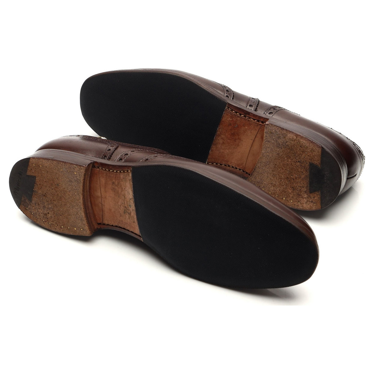 &#39;Chetwynd&#39; Brown Leather Oxford Brogues UK 8 F