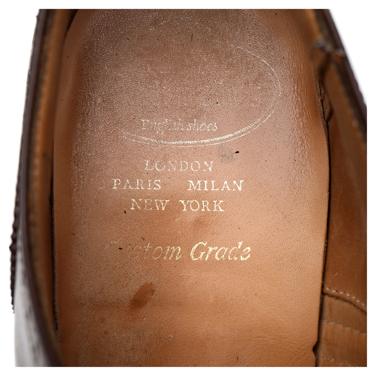 &#39;Chetwynd&#39; Brown Leather Oxford Brogues UK 8 F