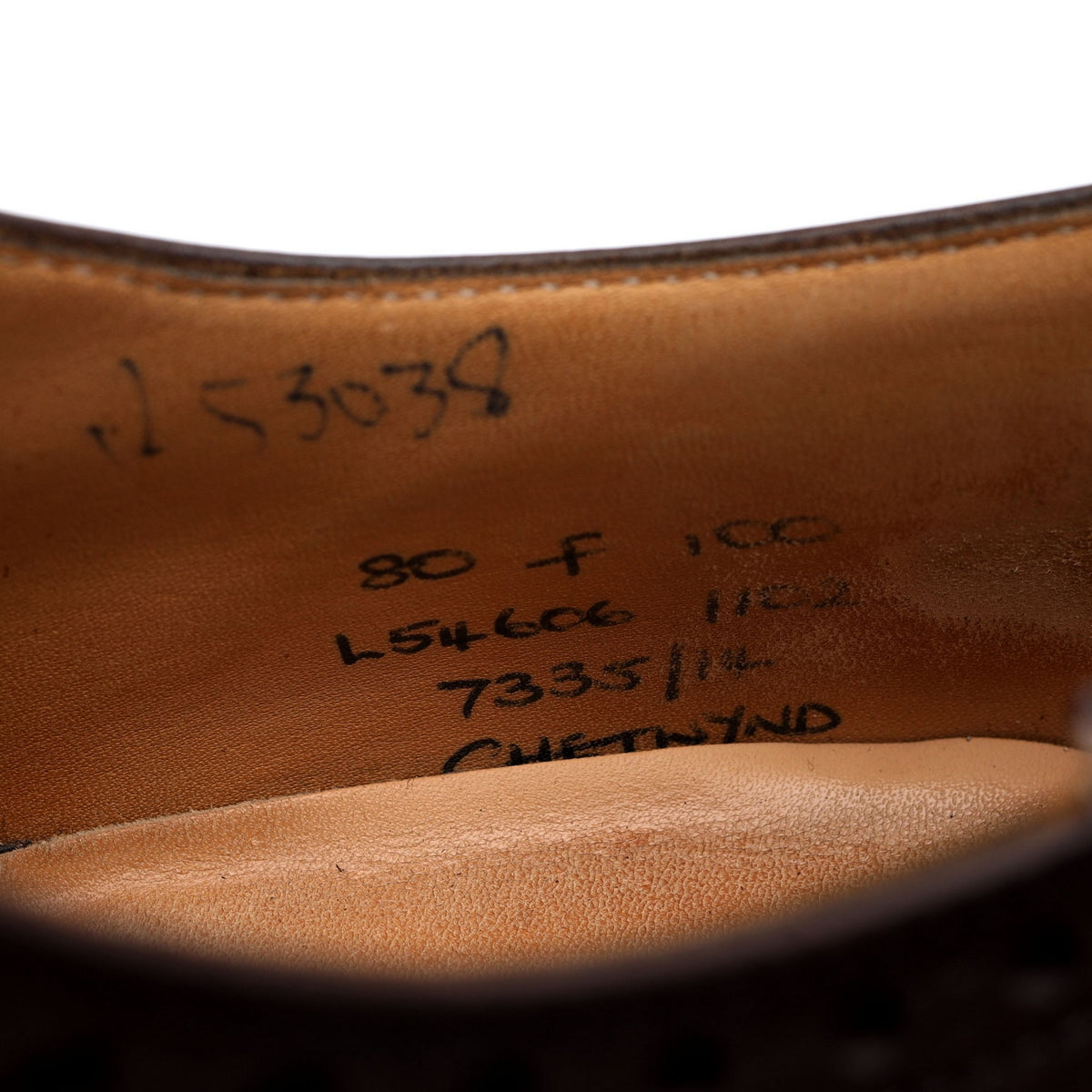 &#39;Chetwynd&#39; Brown Leather Oxford Brogues UK 8 F