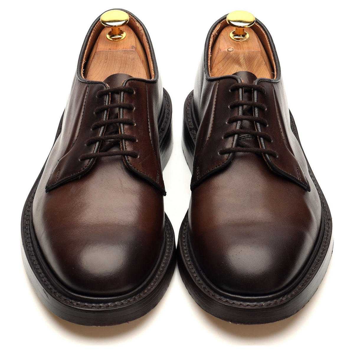 &#39;Robert&#39; Brown Leather Derby UK 6