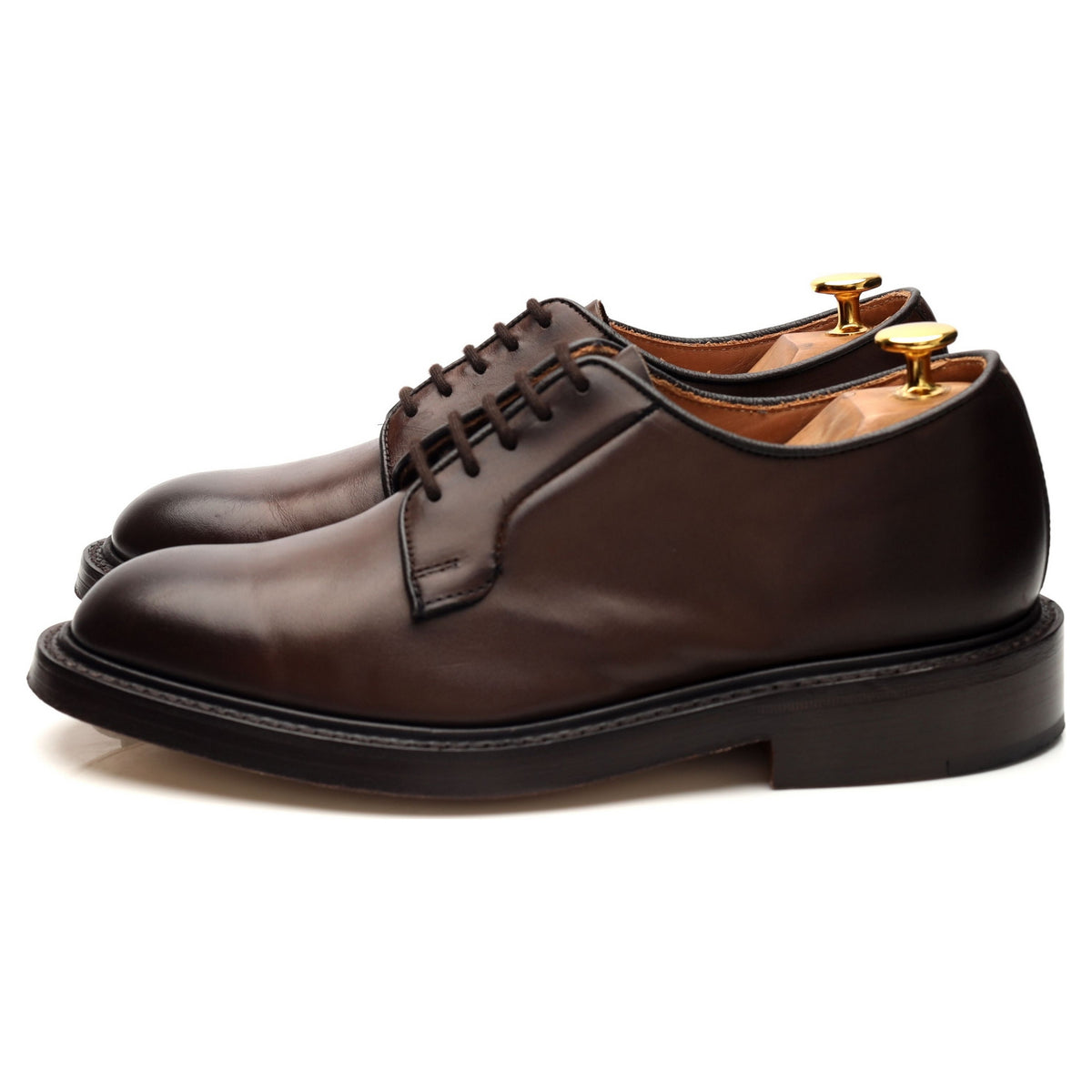 &#39;Robert&#39; Brown Leather Derby UK 6