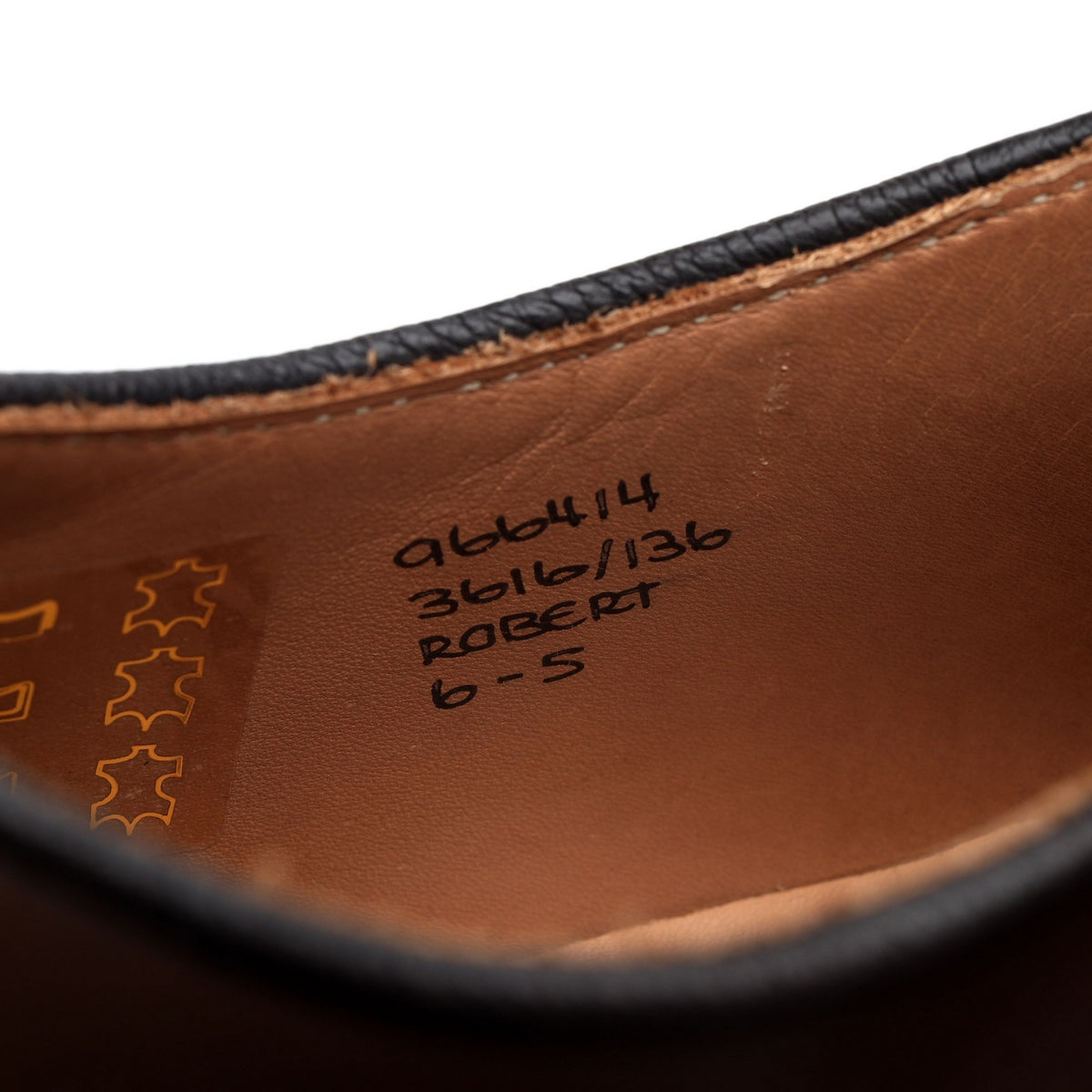 &#39;Robert&#39; Brown Leather Derby UK 6