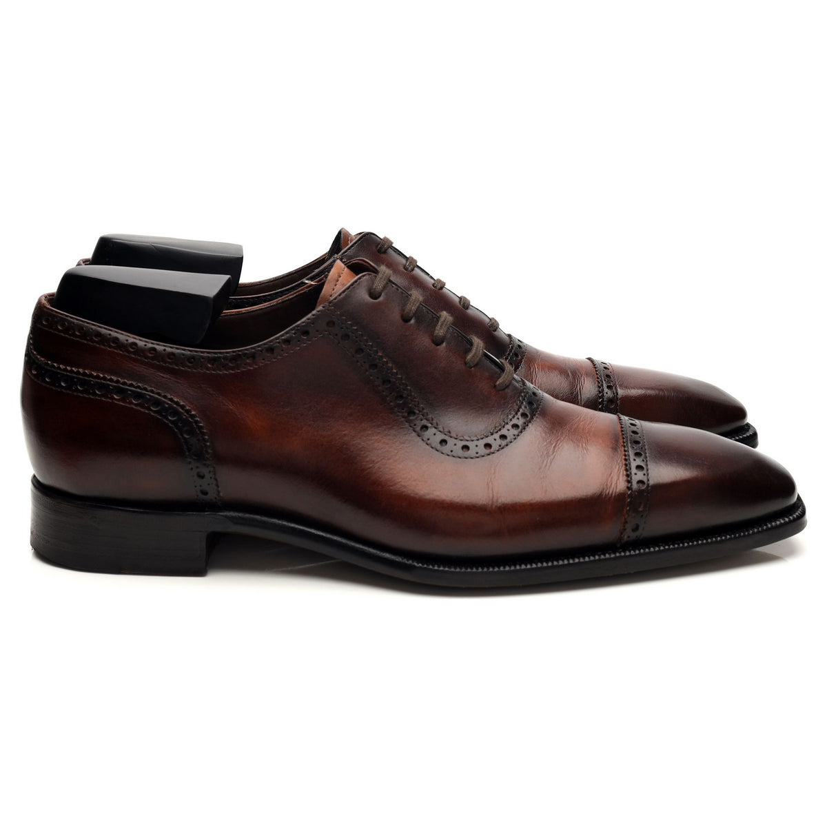 &#39;8618&#39; Dark Brown Leather Oxford UK 8