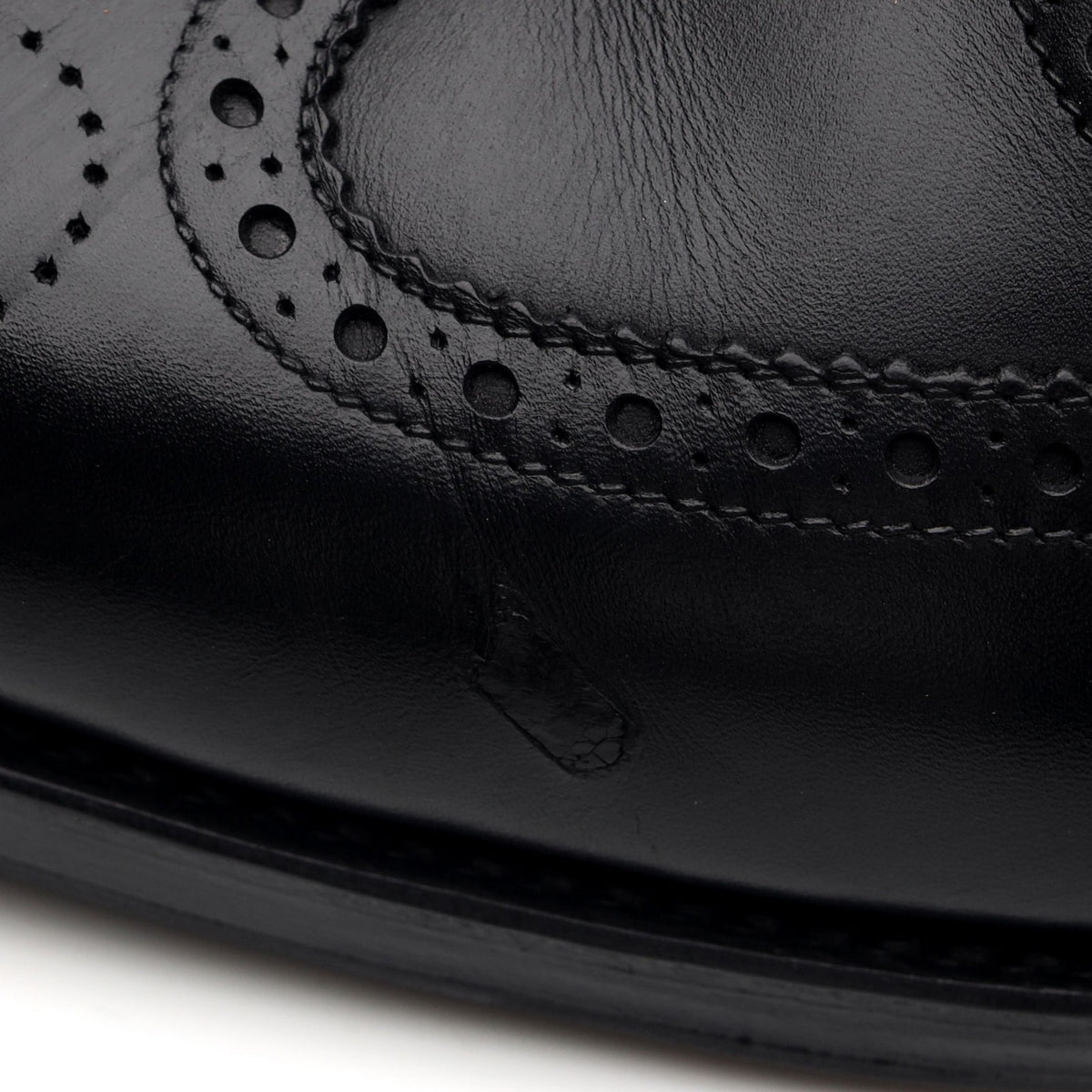 1880 &#39;Buckingham&#39; Black Leather Oxford Brogues UK 9 F