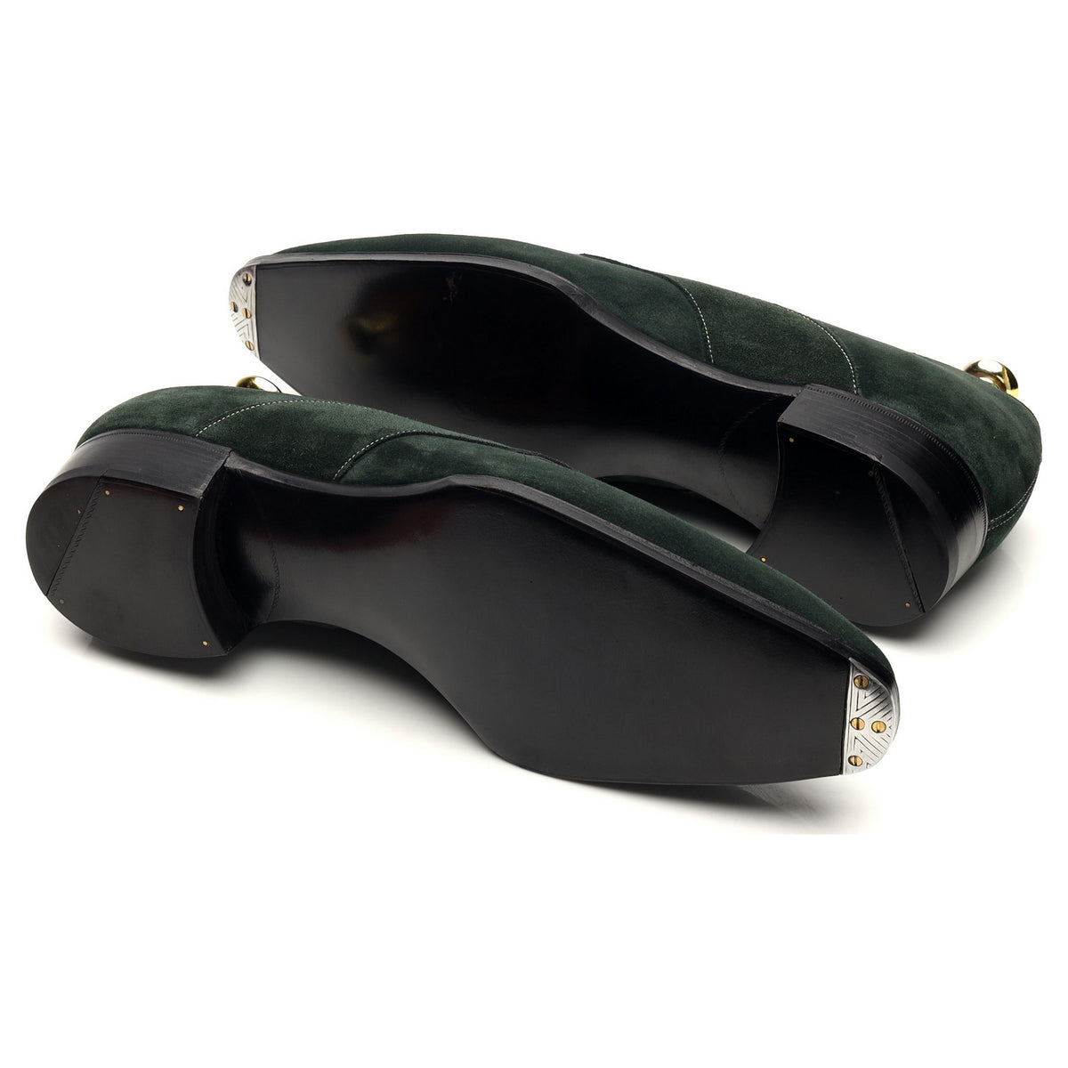 Deco &#39;Joyce&#39; Green Suede Loafers UK 7.5 F