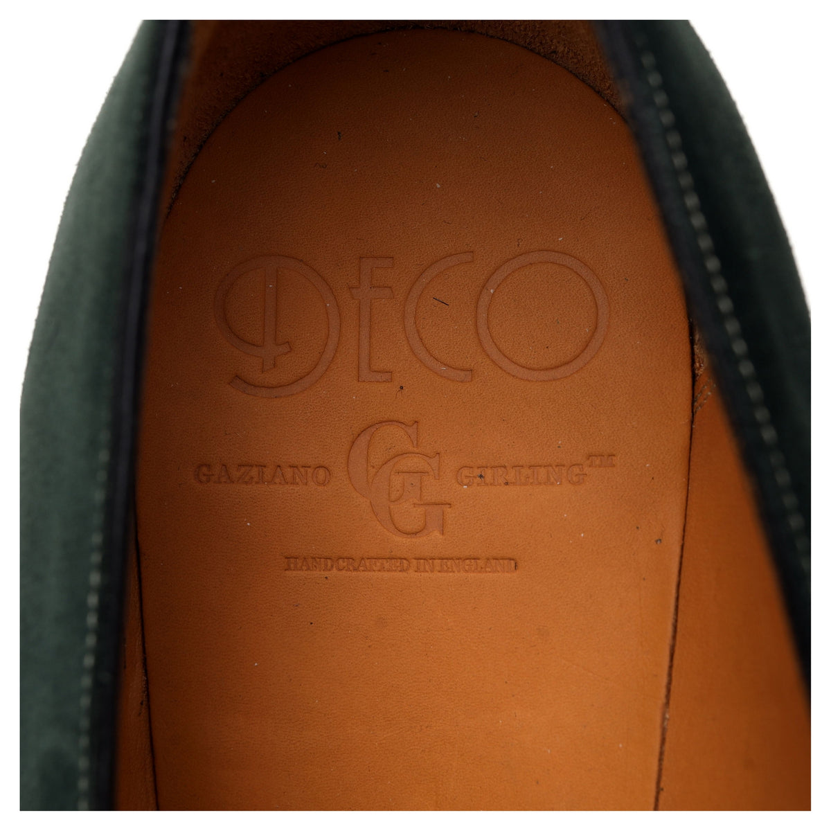 Deco &#39;Joyce&#39; Green Suede Loafers UK 7.5 F