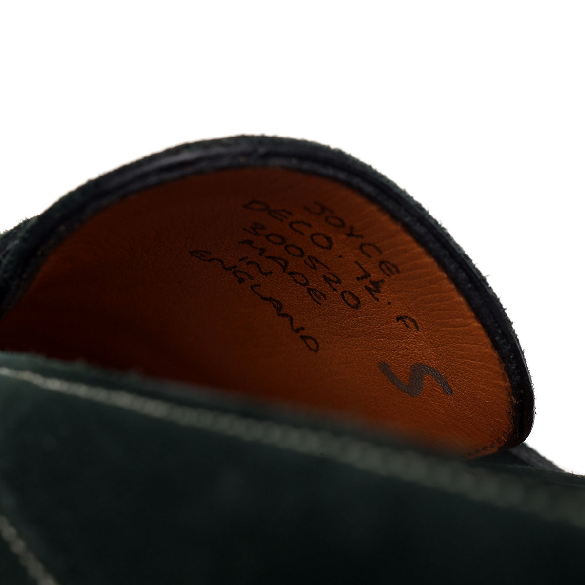 Deco &#39;Joyce&#39; Green Suede Loafers UK 7.5 F