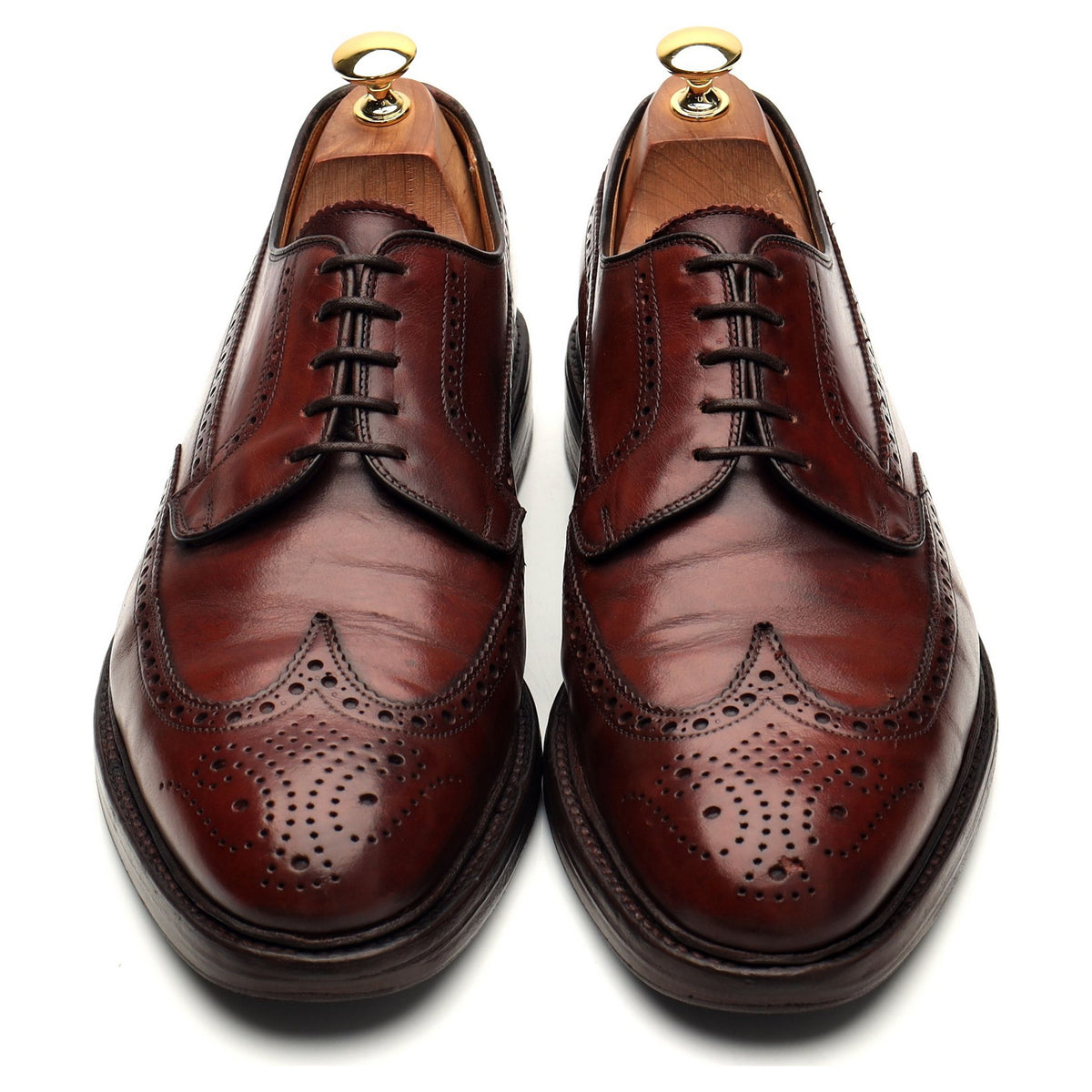 Gordon Scott &#39;Wellington&#39; Brown Leather Derby Brogues UK 9 F