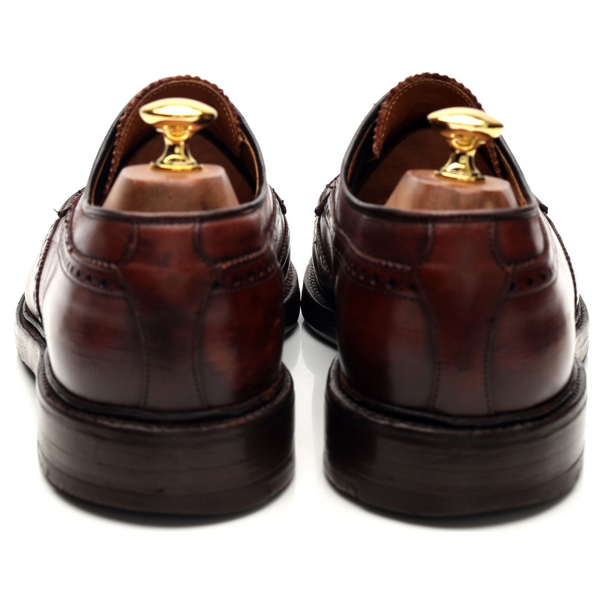 Gordon Scott &#39;Wellington&#39; Brown Leather Derby Brogues UK 9 F