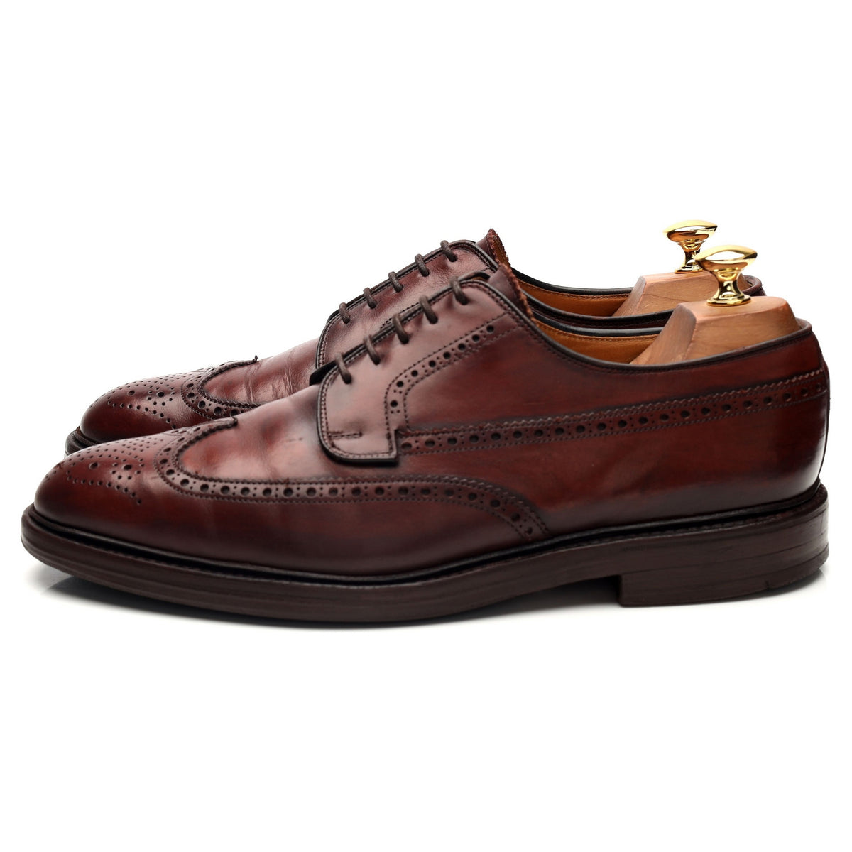 Gordon Scott &#39;Wellington&#39; Brown Leather Derby Brogues UK 9 F