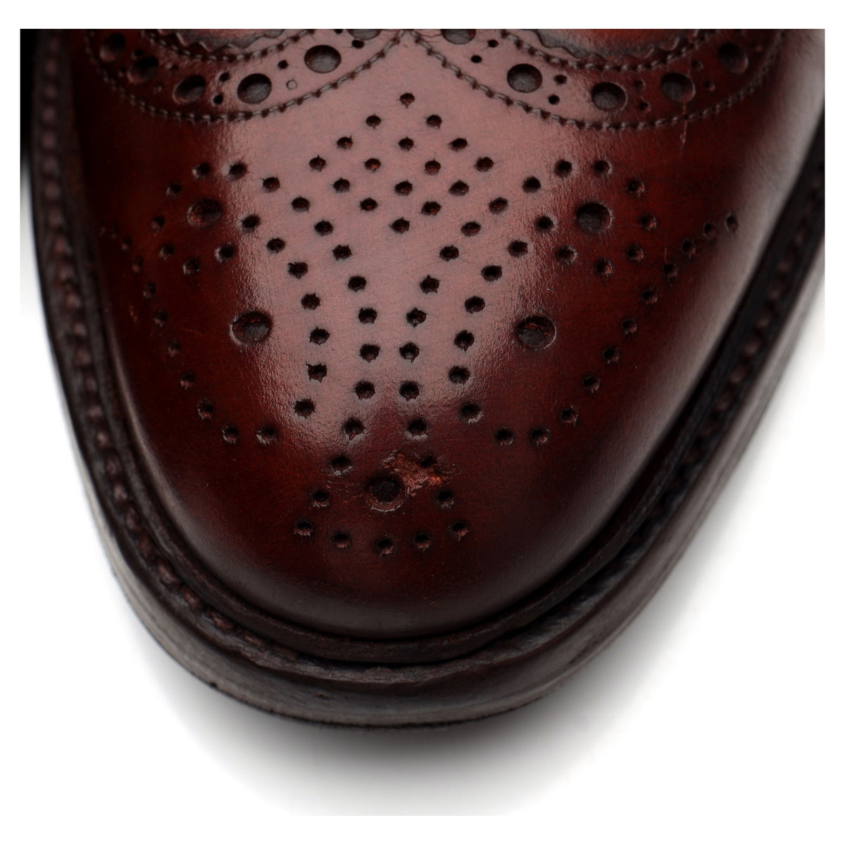 Gordon Scott &#39;Wellington&#39; Brown Leather Derby Brogues UK 9 F