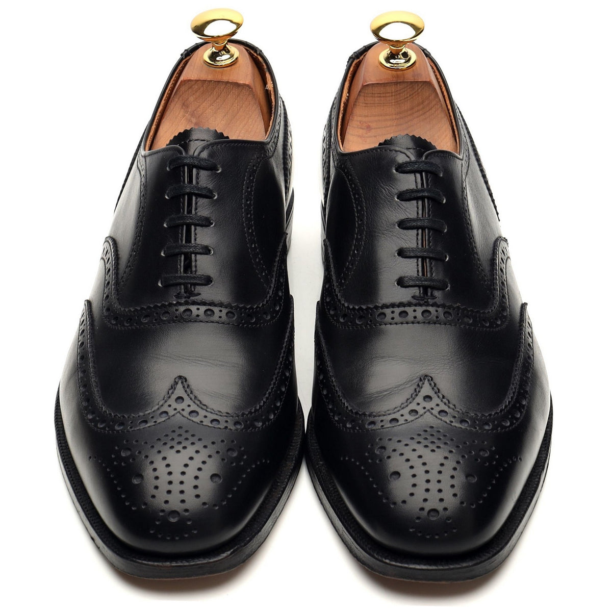 &#39;Ludgate&#39; Black Leather Oxford Brogues UK 6.5 F