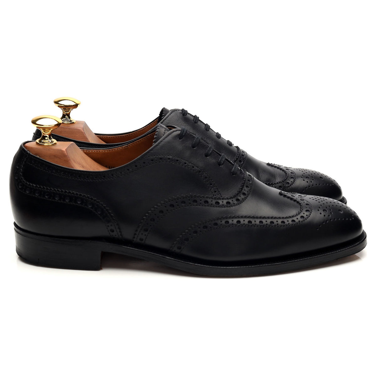 &#39;Ludgate&#39; Black Leather Oxford Brogues UK 6.5 F
