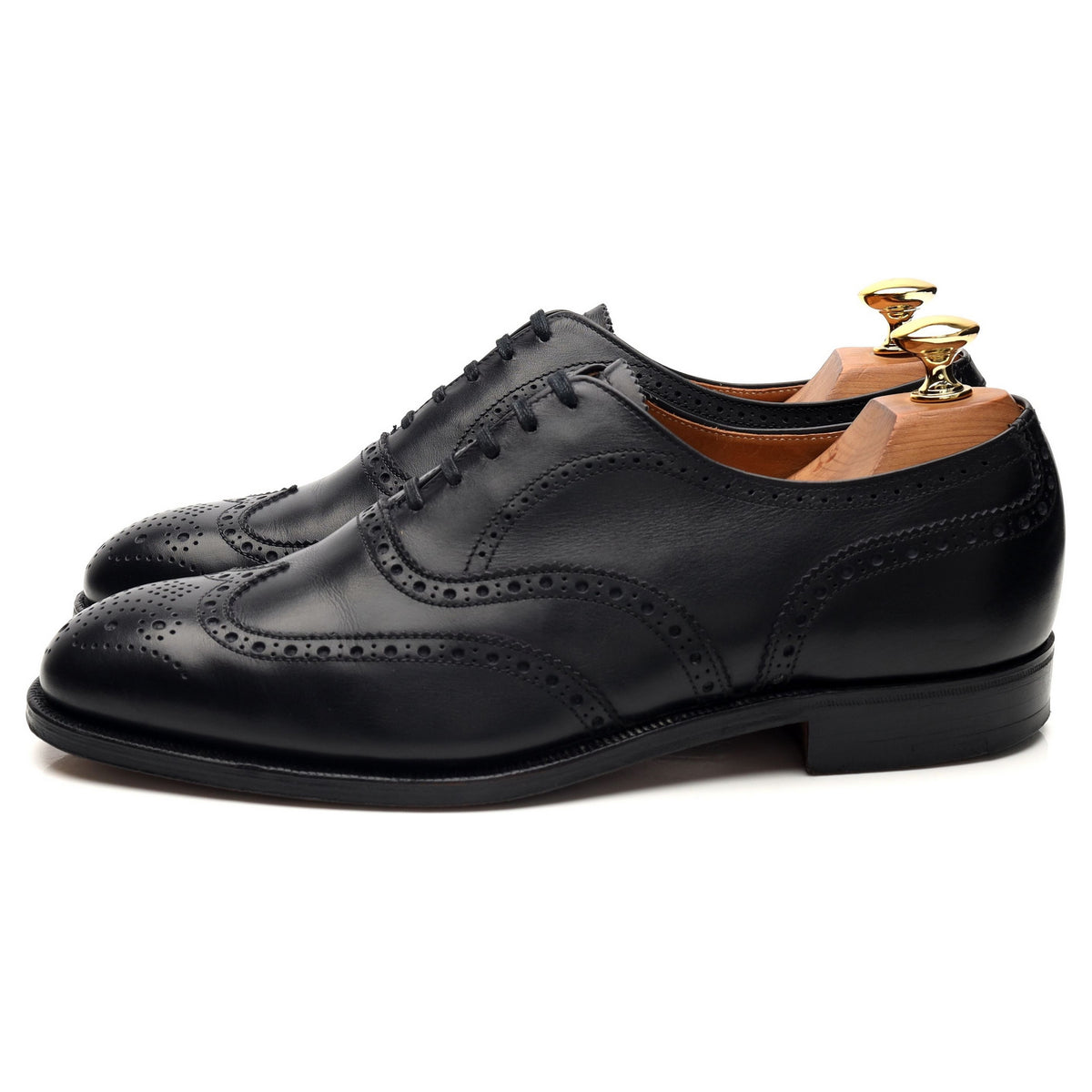 &#39;Ludgate&#39; Black Leather Oxford Brogues UK 6.5 F