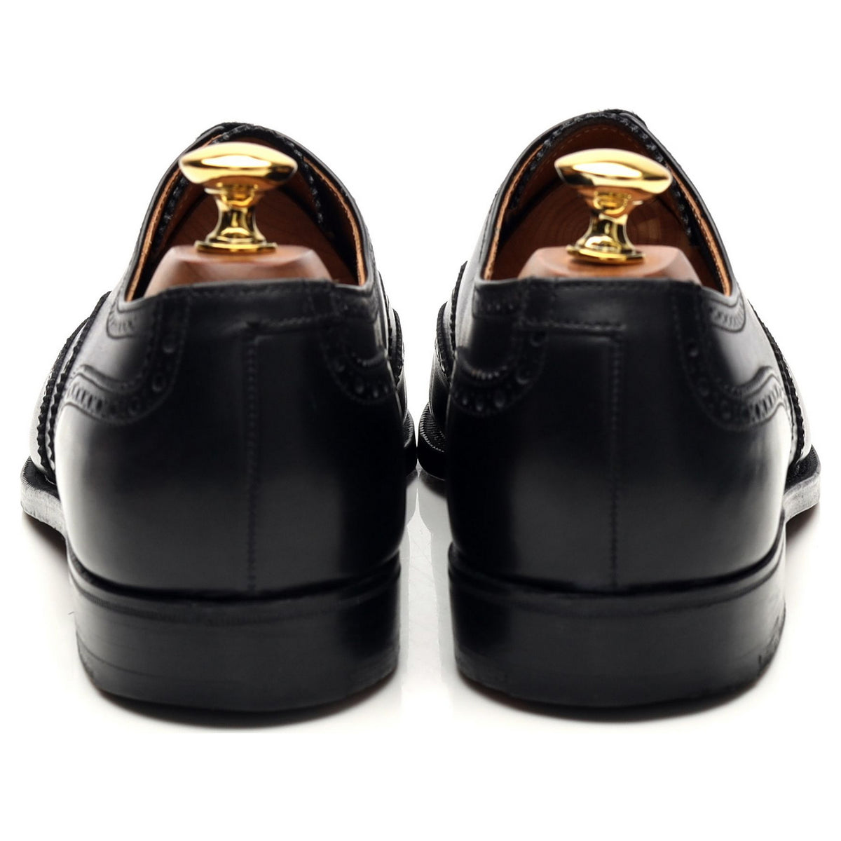 &#39;Ludgate&#39; Black Leather Oxford Brogues UK 6.5 F
