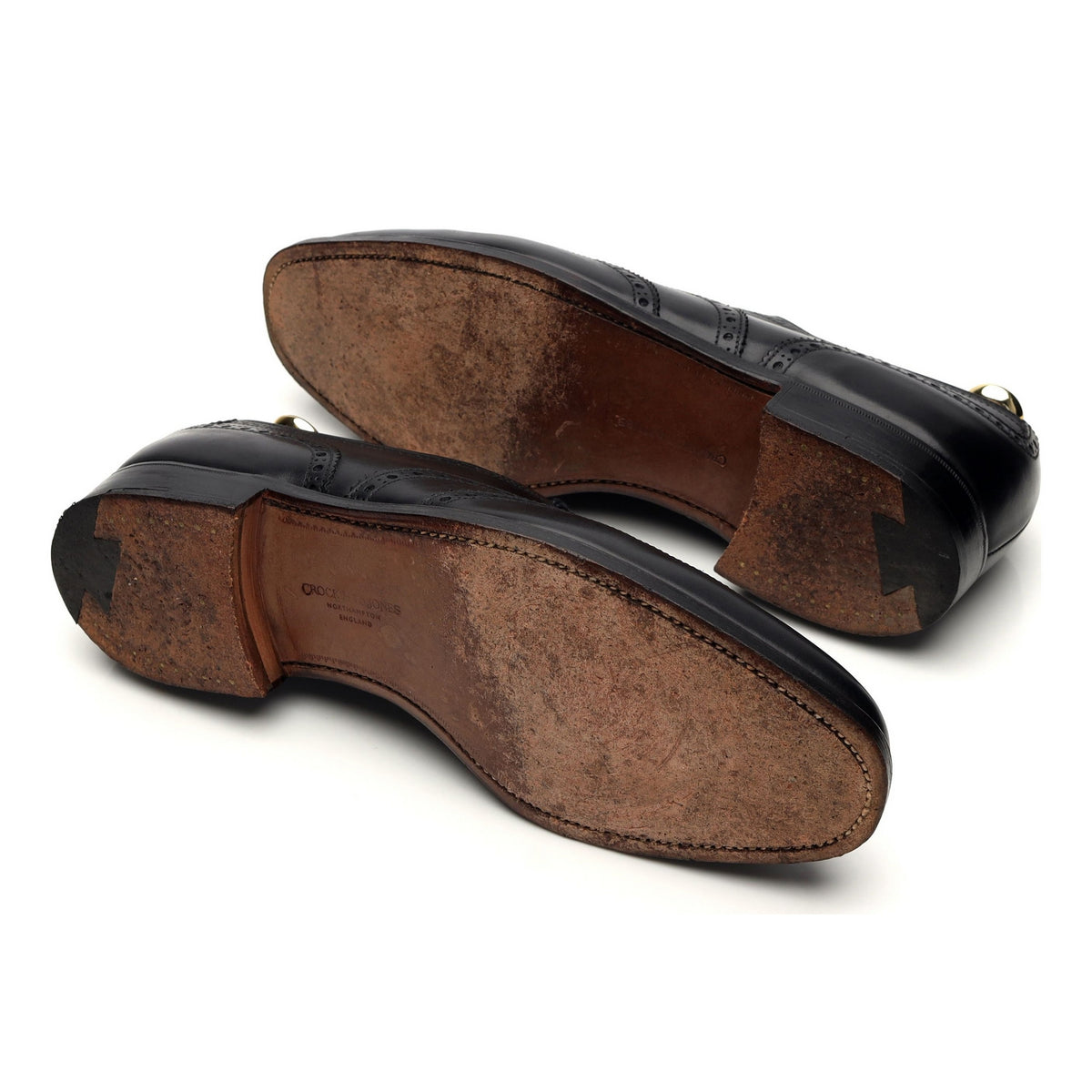 &#39;Ludgate&#39; Black Leather Oxford Brogues UK 6.5 F