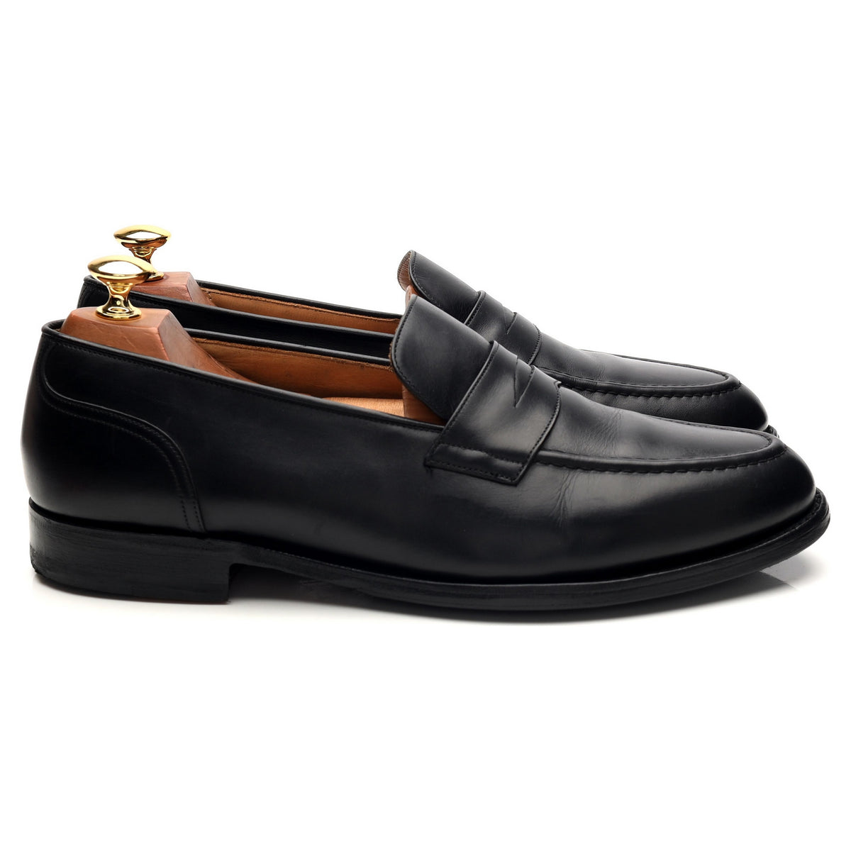 &#39;Salisbury&#39; Black Leather Loafers UK 9 G