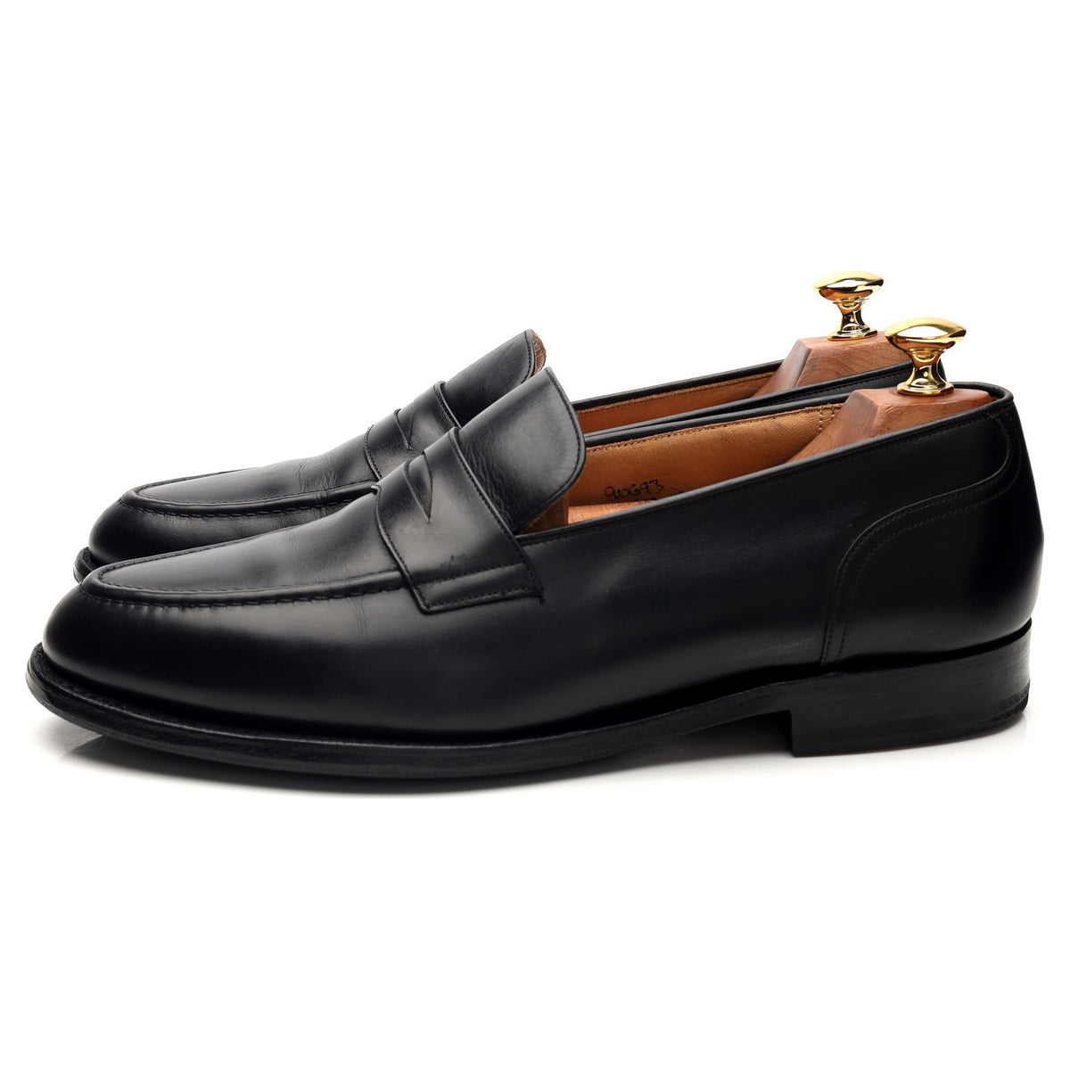 &#39;Salisbury&#39; Black Leather Loafers UK 9 G