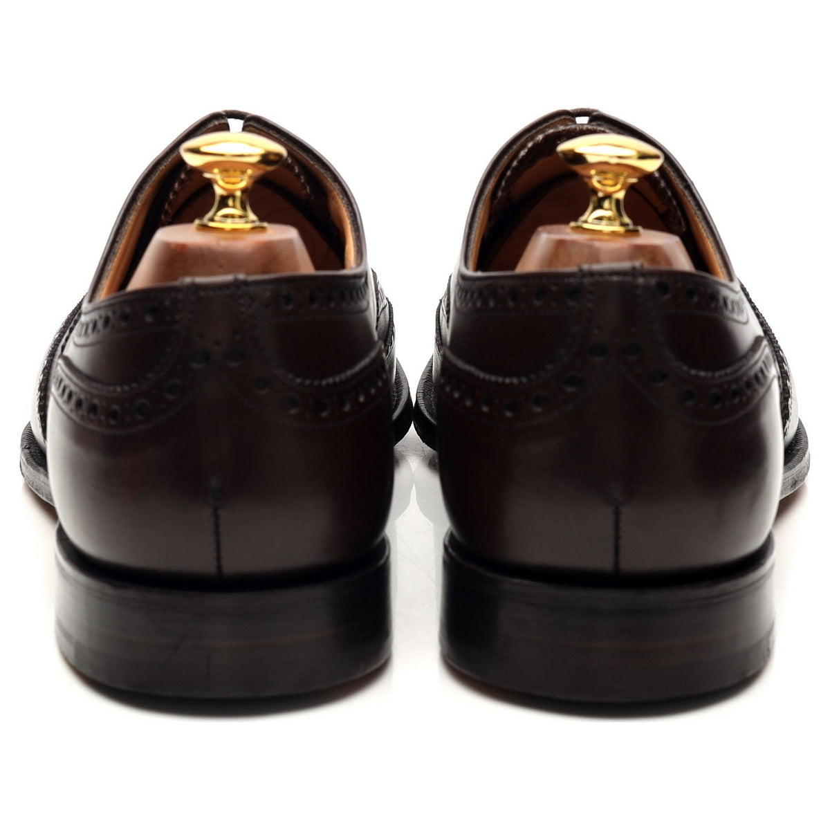 &#39;Chetwynd&#39; Dark Brown Leather Oxford Brogues UK 10 F