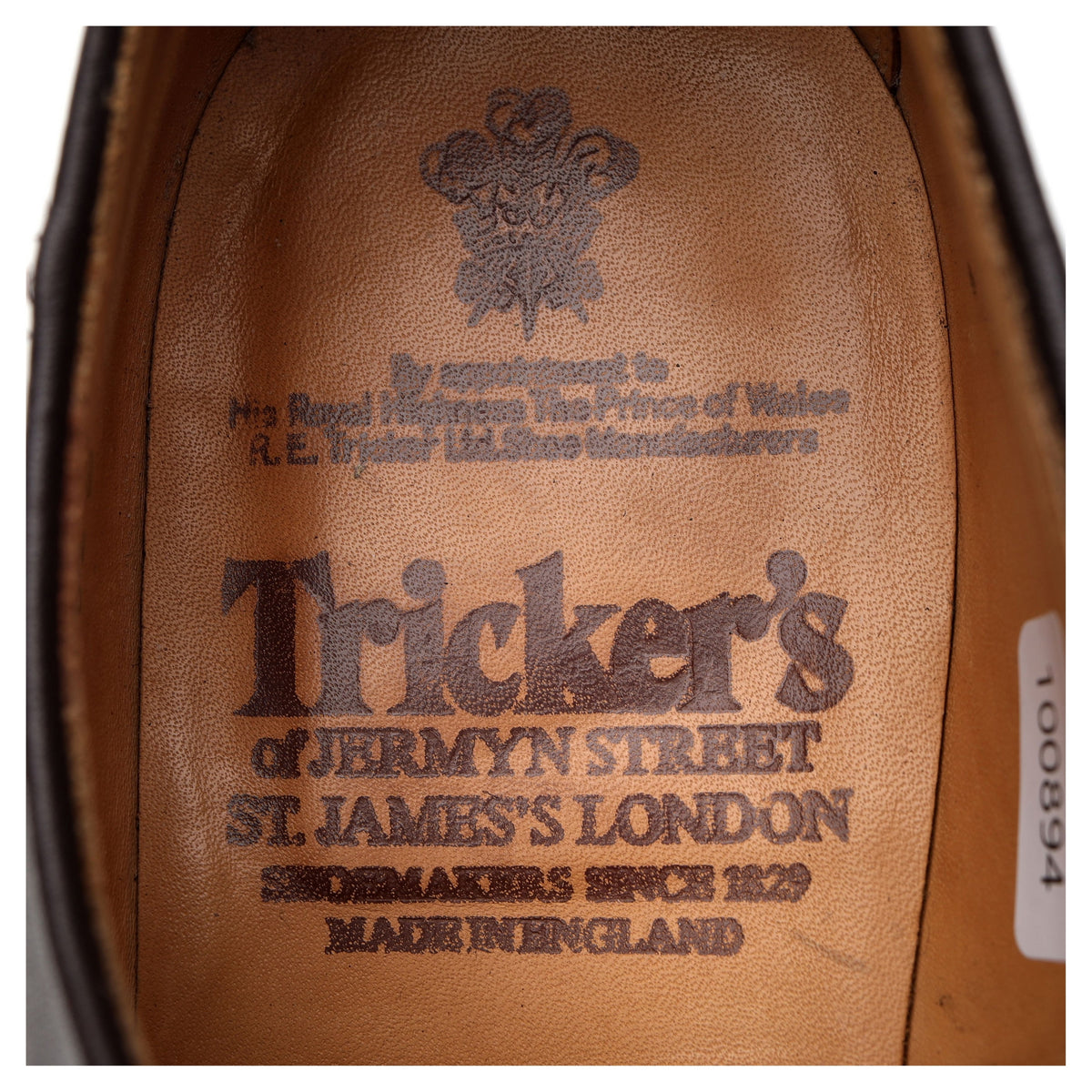 &#39;Barnes&#39; Dark Brown Leather Derby UK 8.5