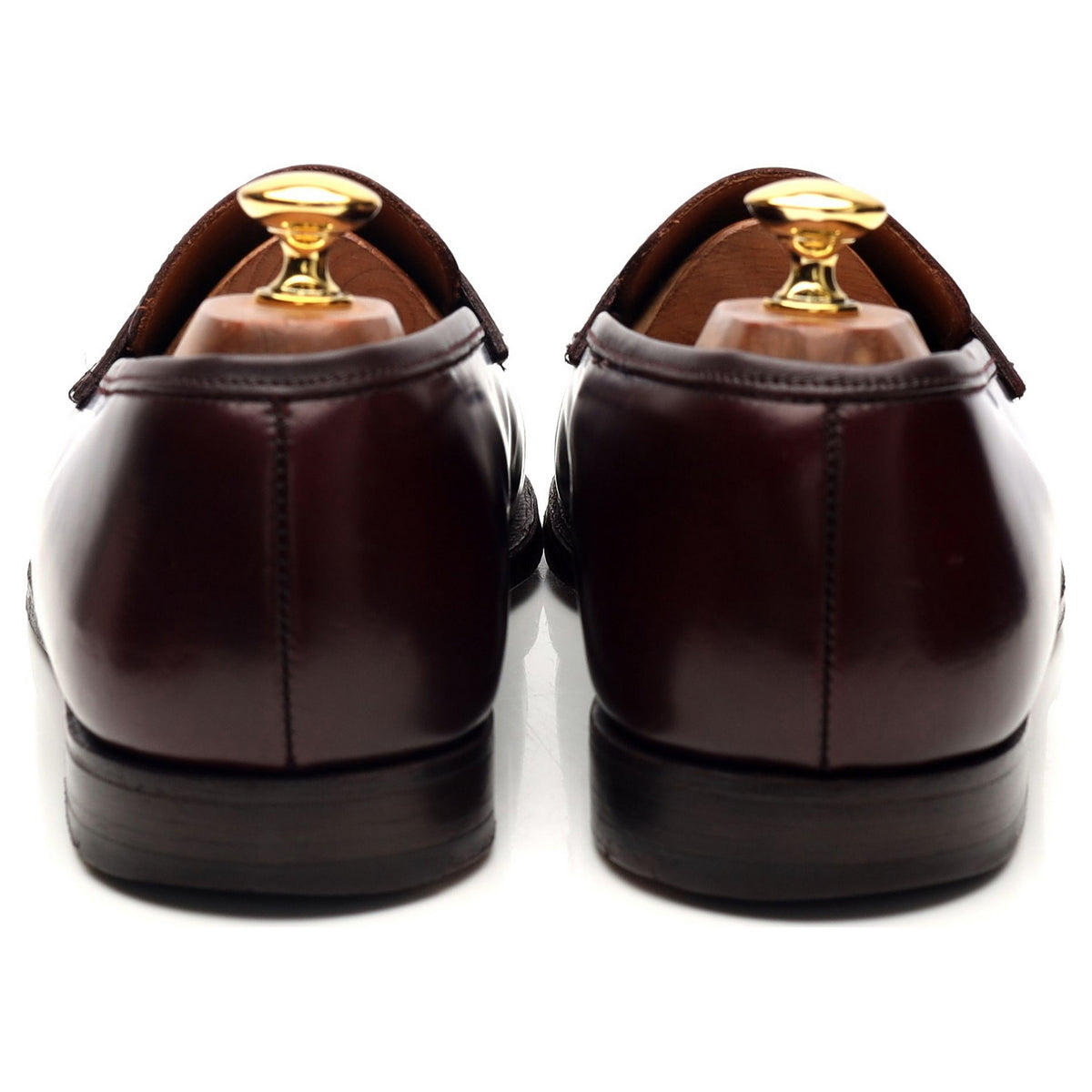 &#39;Boston&#39; Burgundy Leather Loafers UK 10 E