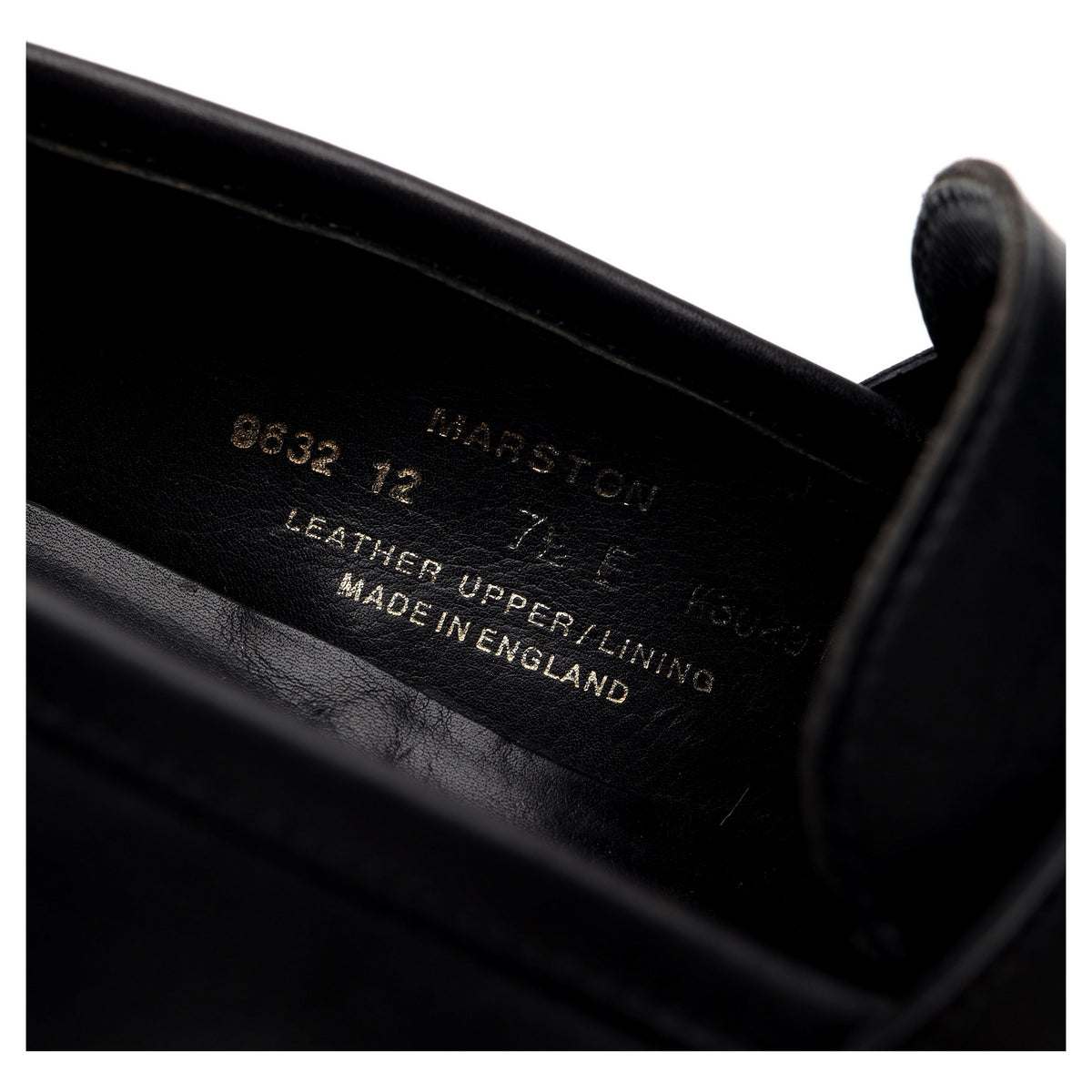 &#39;Marston&#39; Black Leather Loafers UK 7.5 E