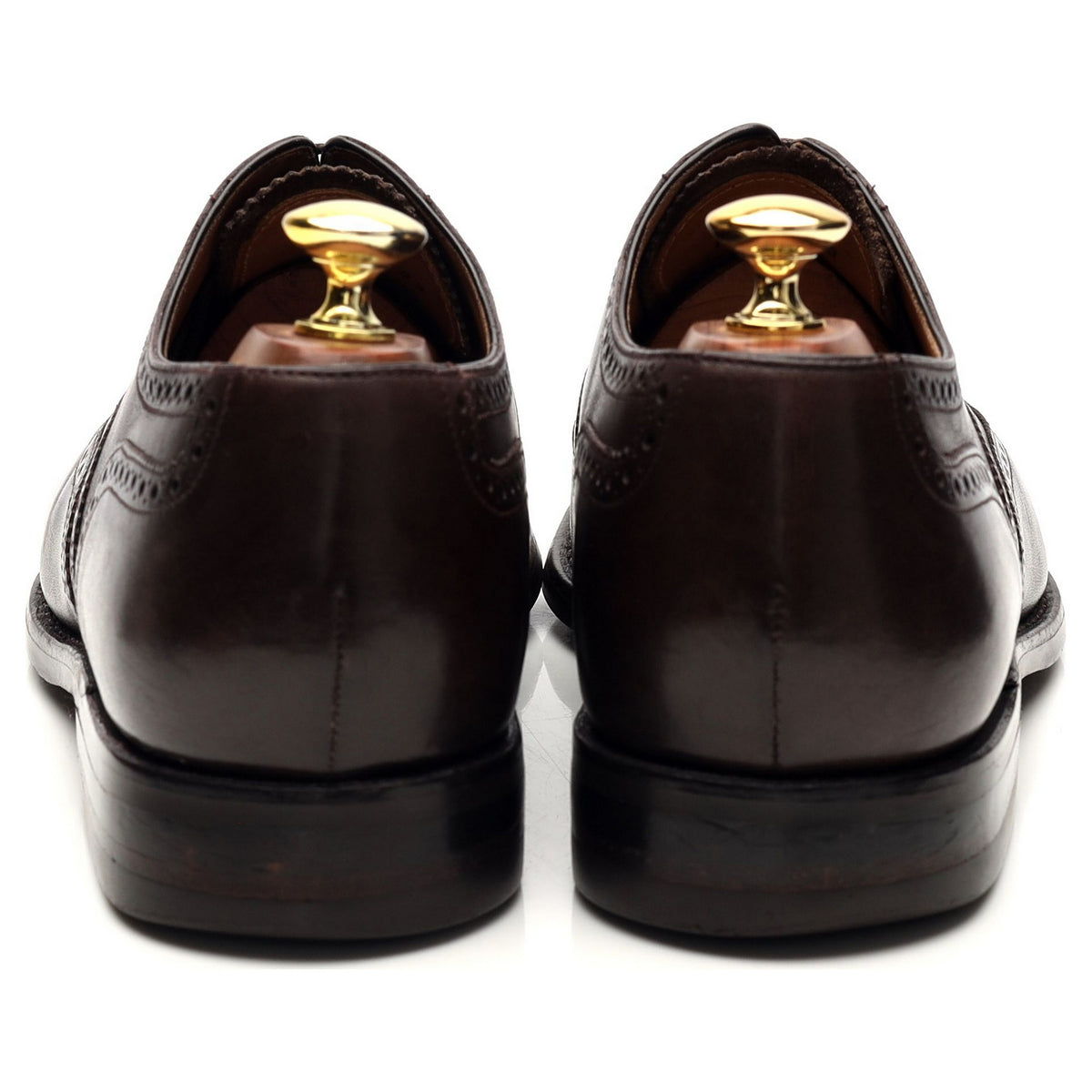 &#39;6018&#39; Dark Brown Leather Oxford Brogues UK 8.5 F