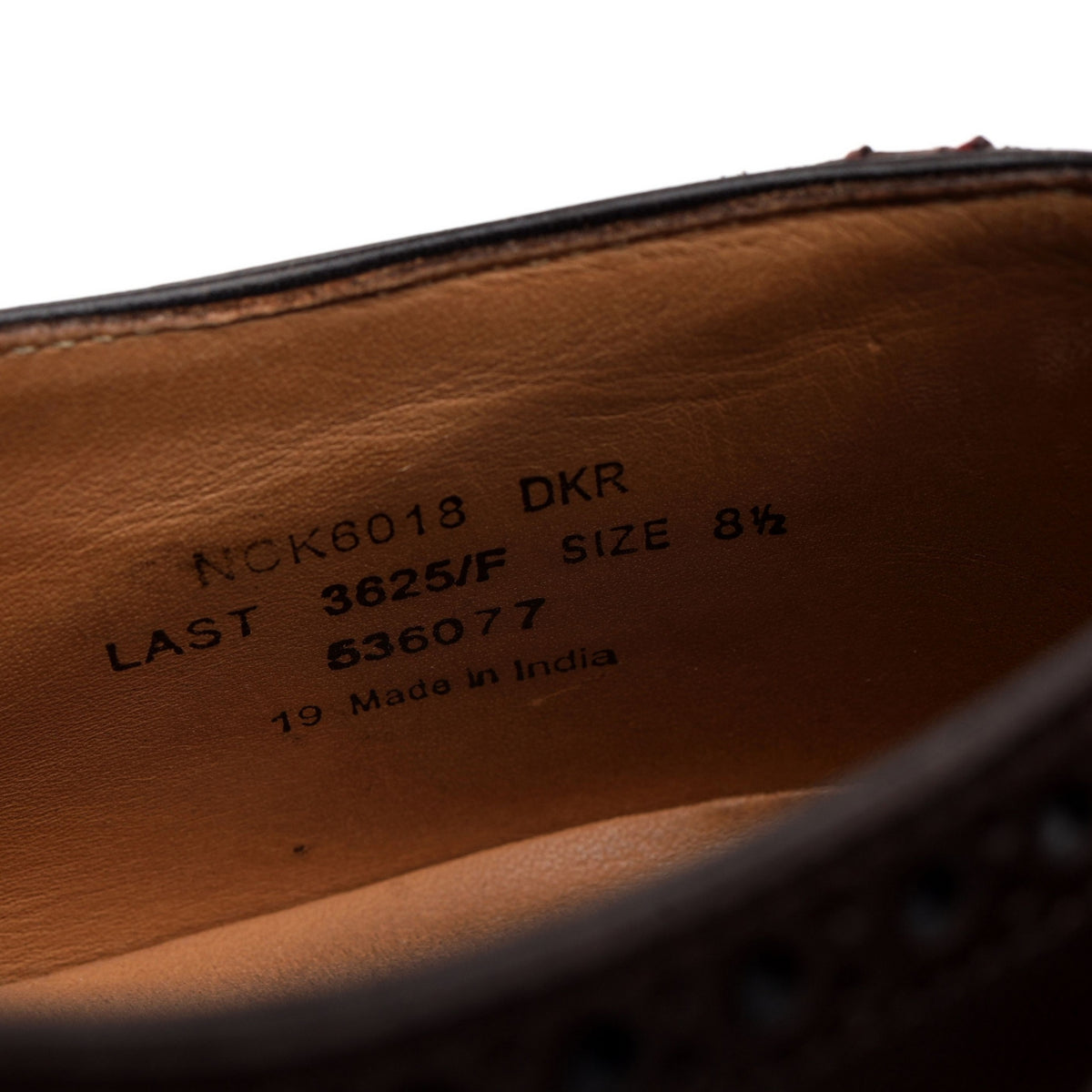 &#39;6018&#39; Dark Brown Leather Oxford Brogues UK 8.5 F