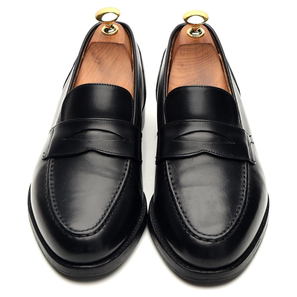 &#39;Salisbury&#39; Black Leather Loafers UK 6.5 G