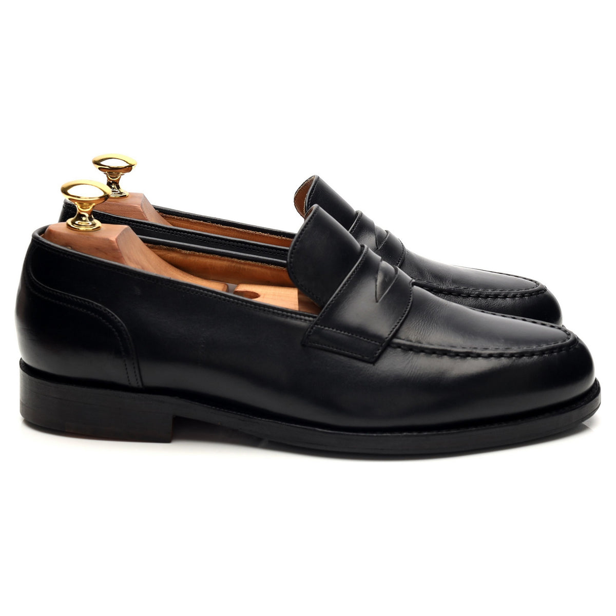 &#39;Salisbury&#39; Black Leather Loafers UK 6.5 G