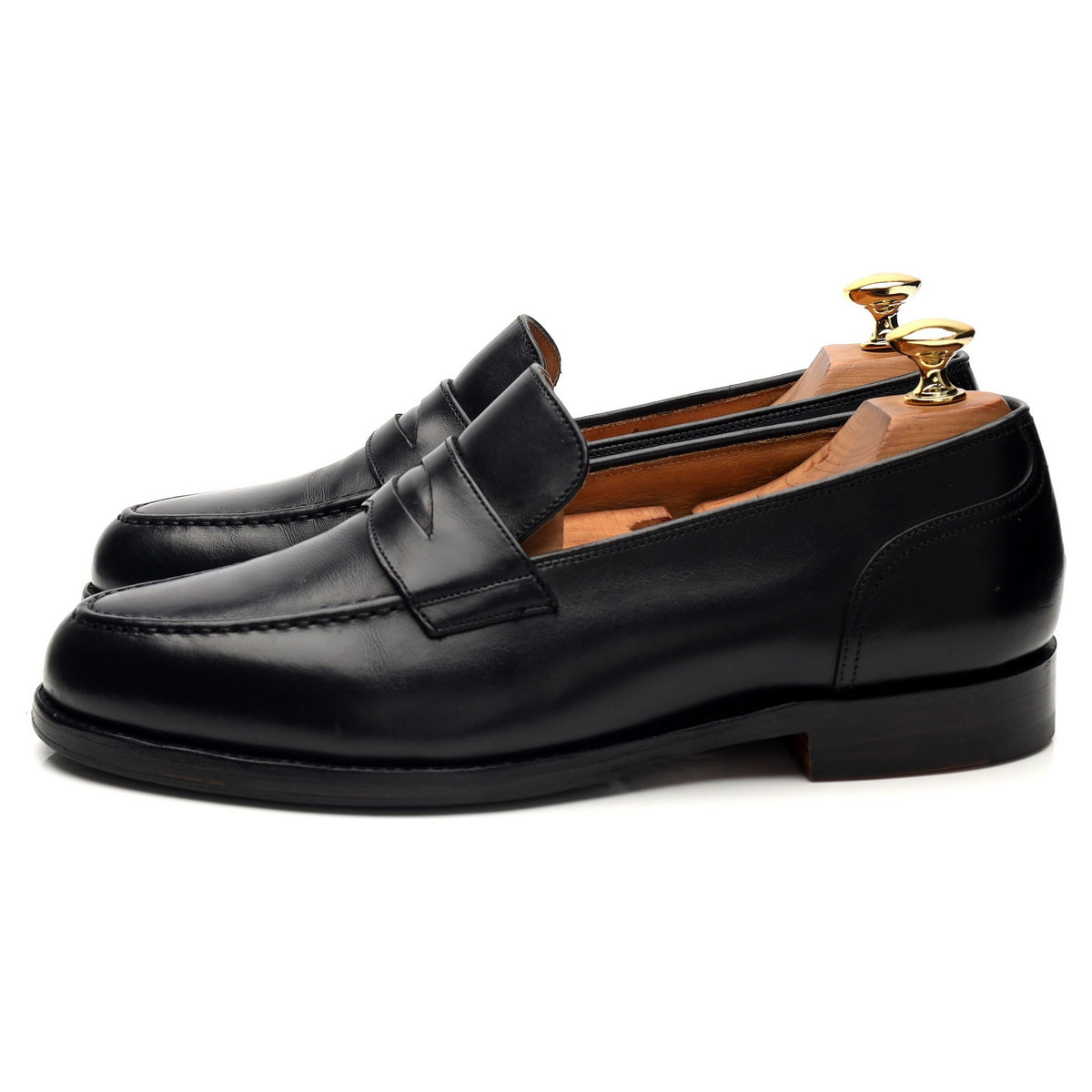 &#39;Salisbury&#39; Black Leather Loafers UK 6.5 G