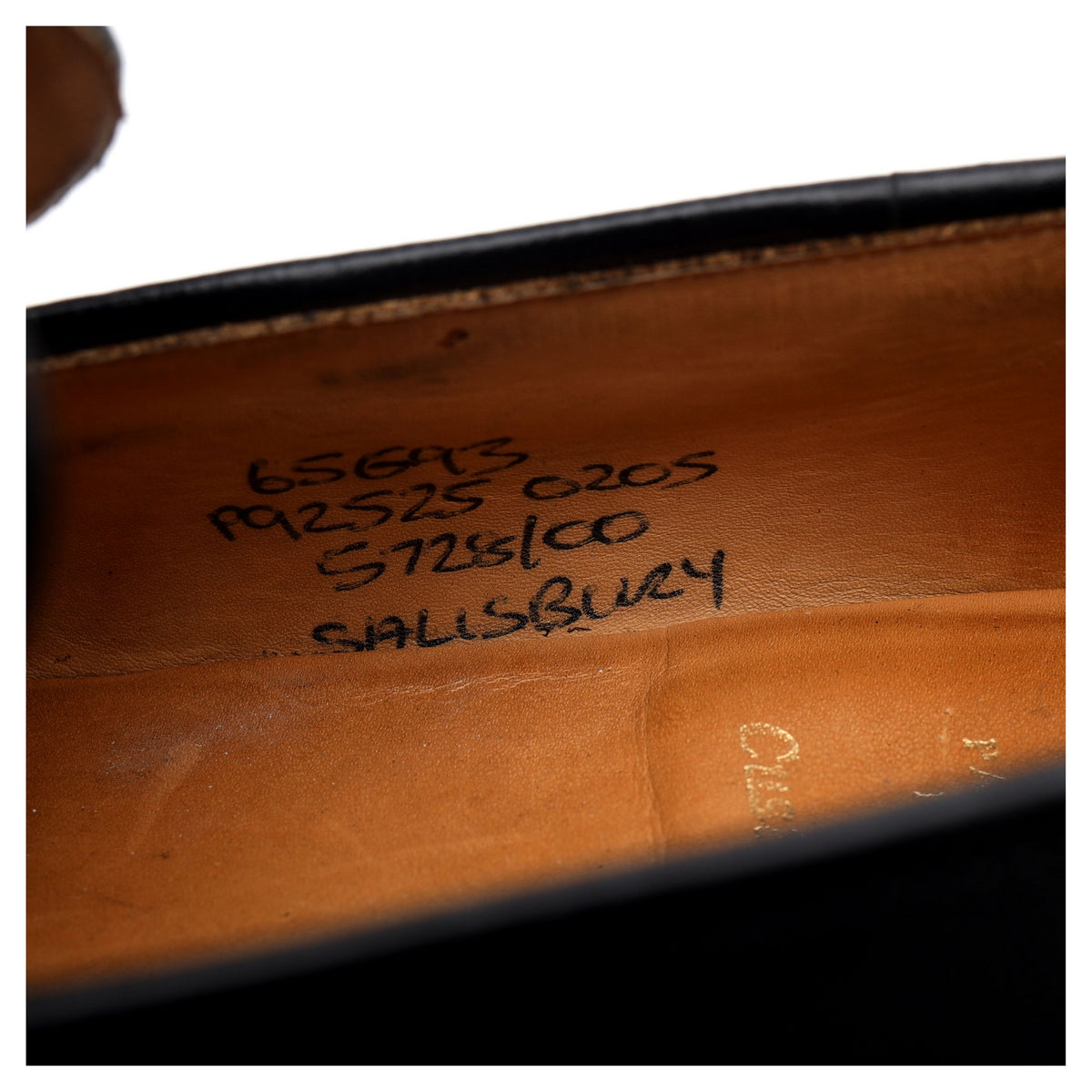 &#39;Salisbury&#39; Black Leather Loafers UK 6.5 G
