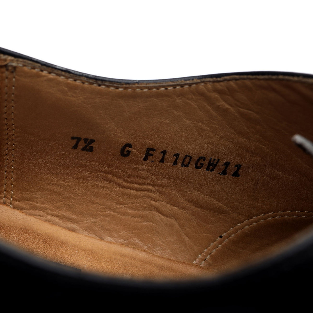 &#39;Arnold&#39; Black Leather Oxford UK 7.5 G