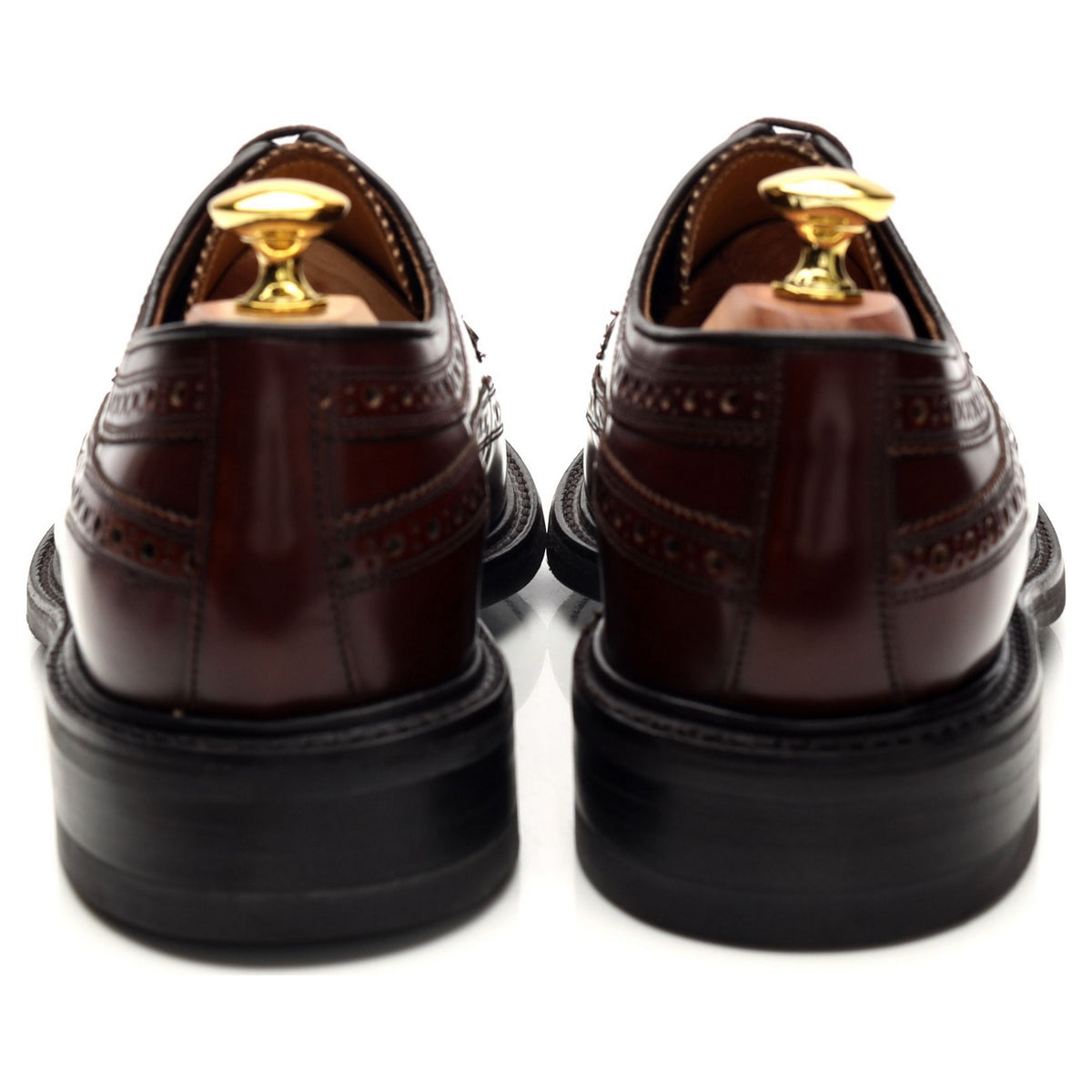 Charles Tyrwhitt Brown Leather Derby Brogues UK 7 F