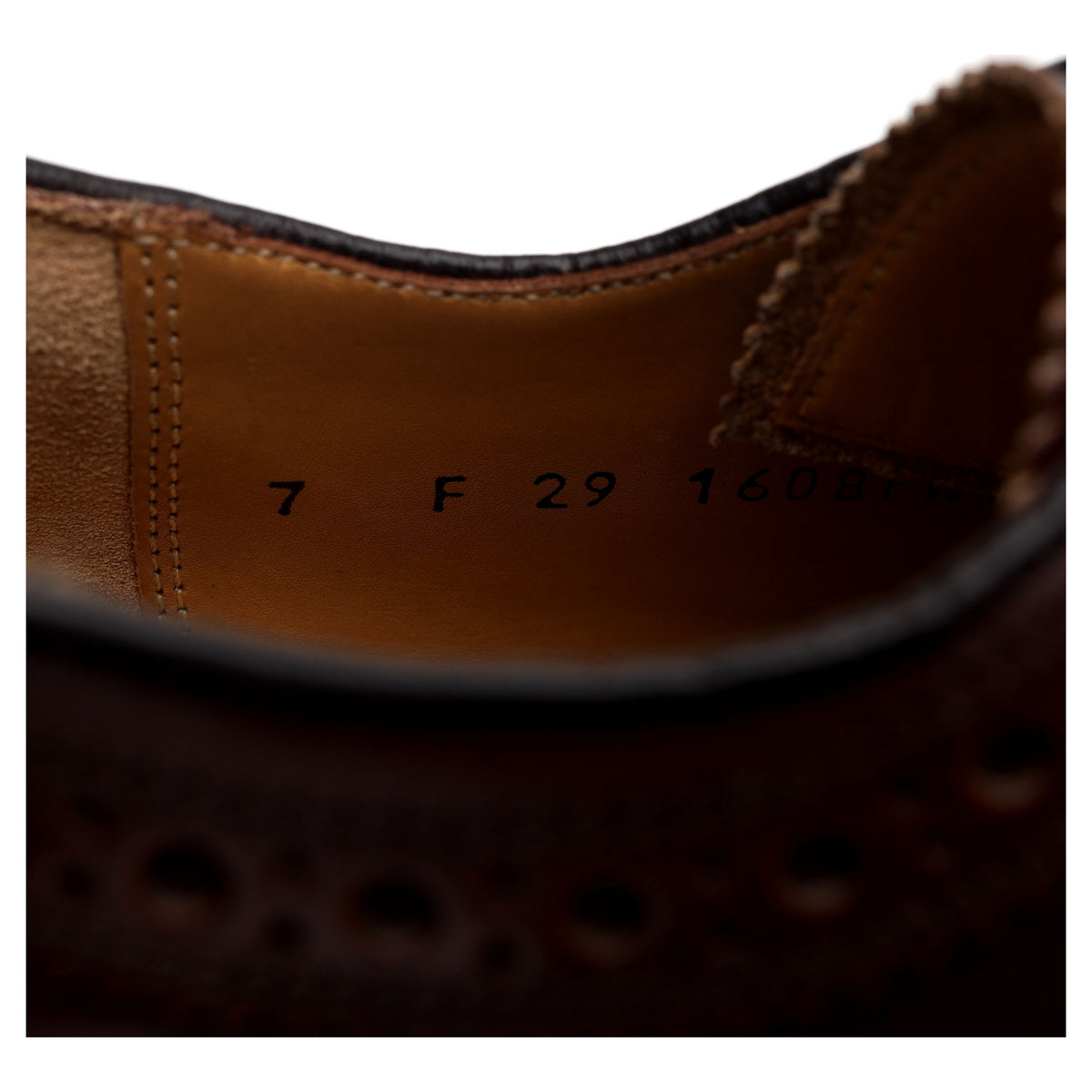 Charles Tyrwhitt Brown Leather Derby Brogues UK 7 F