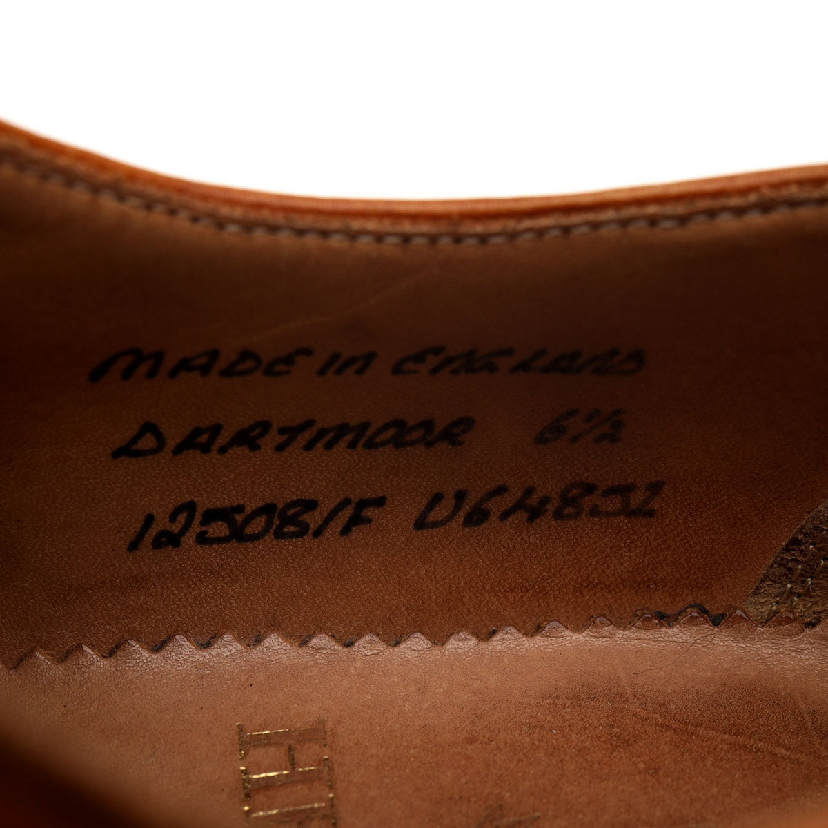 Herring &#39;Dartmoor&#39; Tan Brown Leather Derby Brogues UK 6.5 F