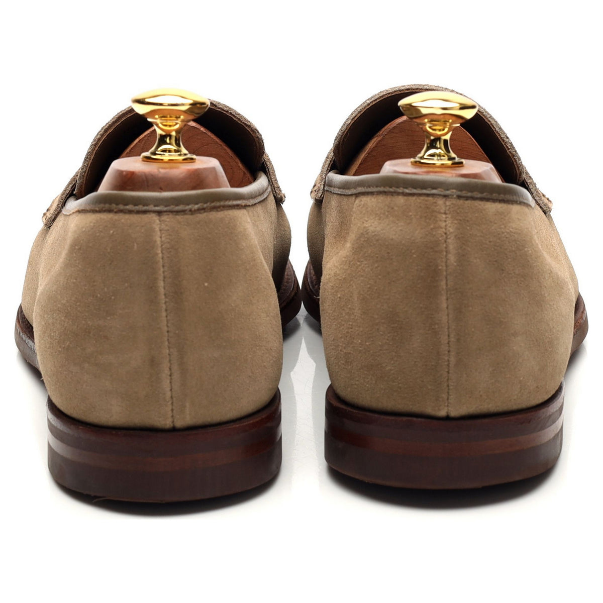 &#39;Harvard 2&#39; Khaki Suede Loafers UK 9.5 E